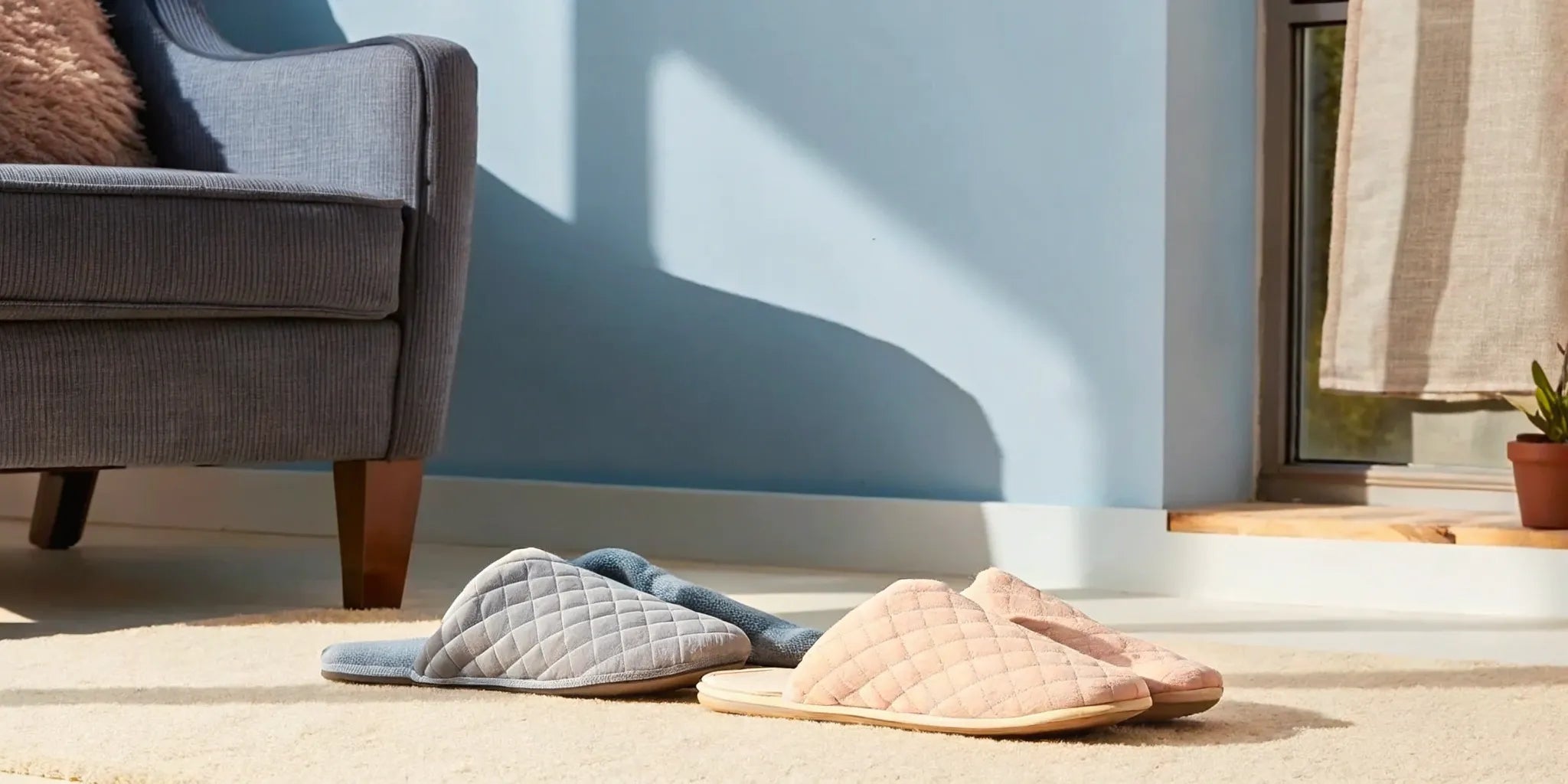 The best supportive slippers for feet with a quilted design, providing all-day comfort.
