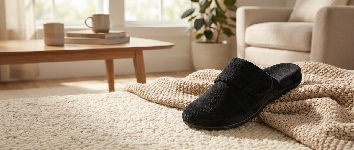 Aetrex Mandy supportive slipper for pregnancy foot comfort