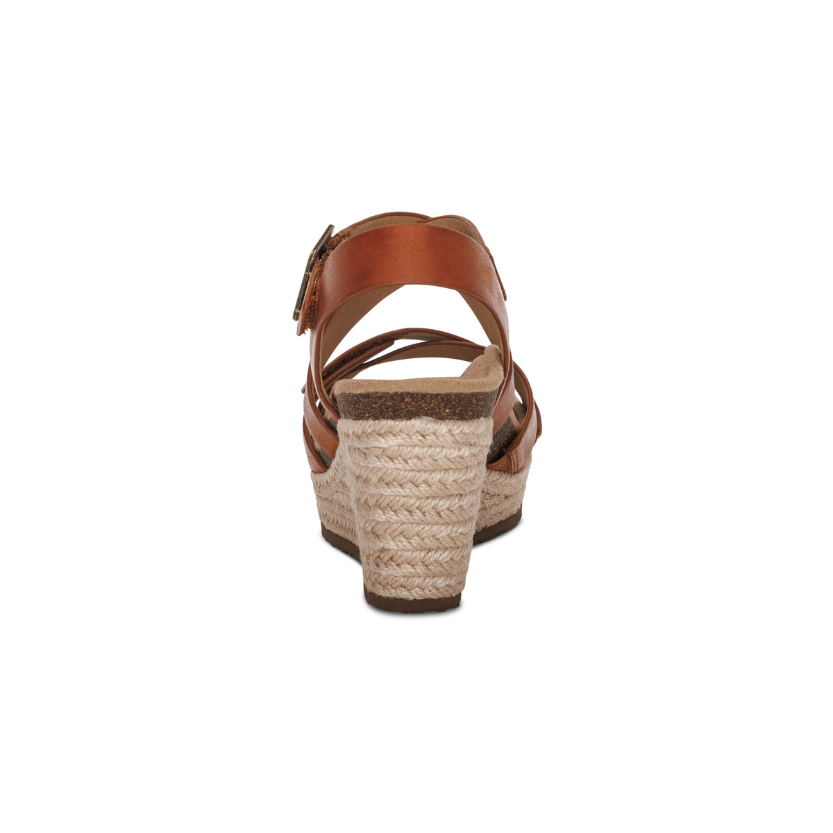 Anna Arch Support Wedge Rear Angle #color_cognac