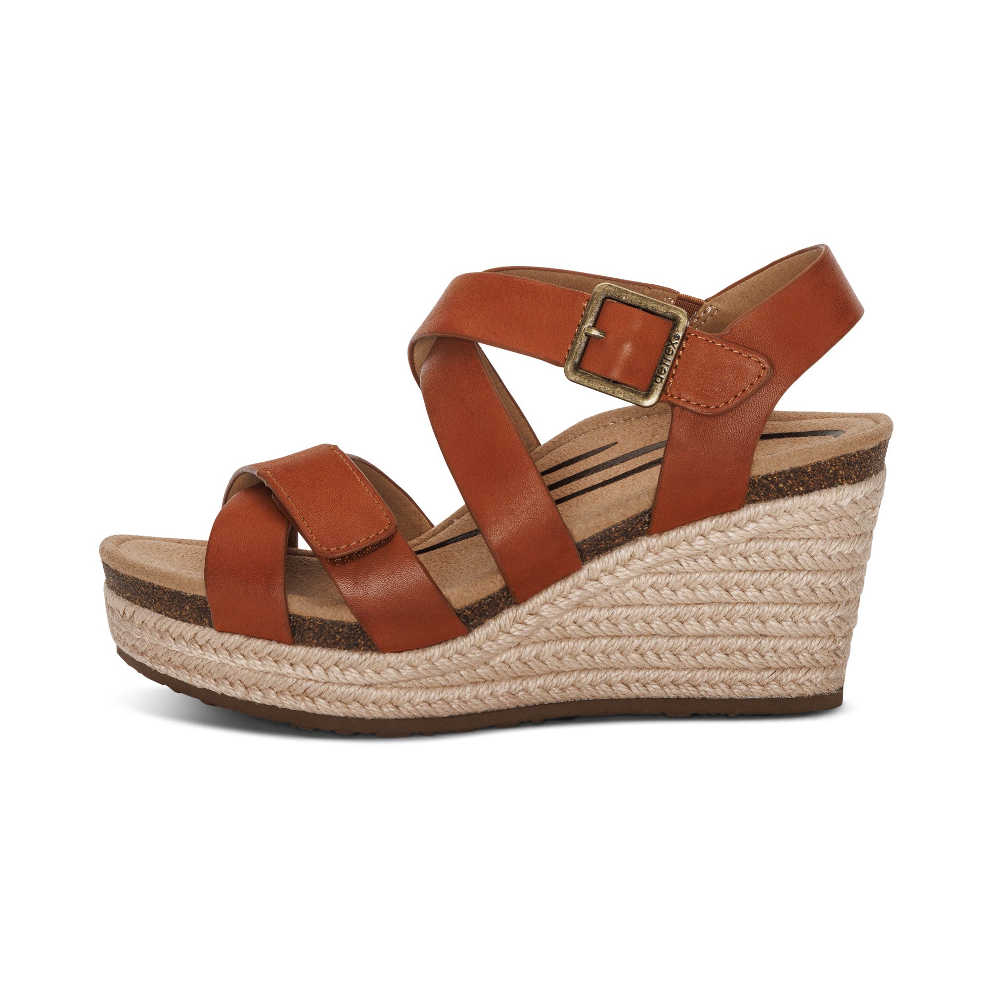 Anna Arch Support Wedge #color_cognac