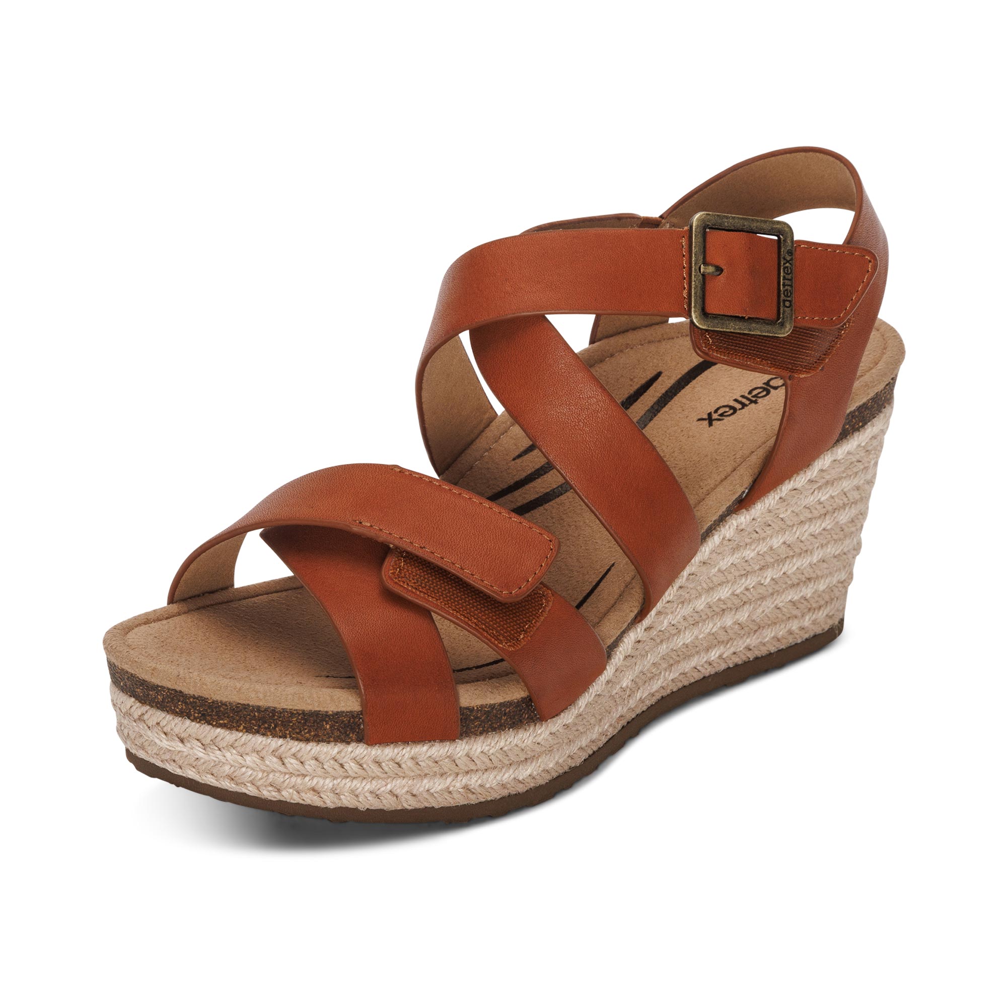 Anna Arch Support Wedge #color_cognac