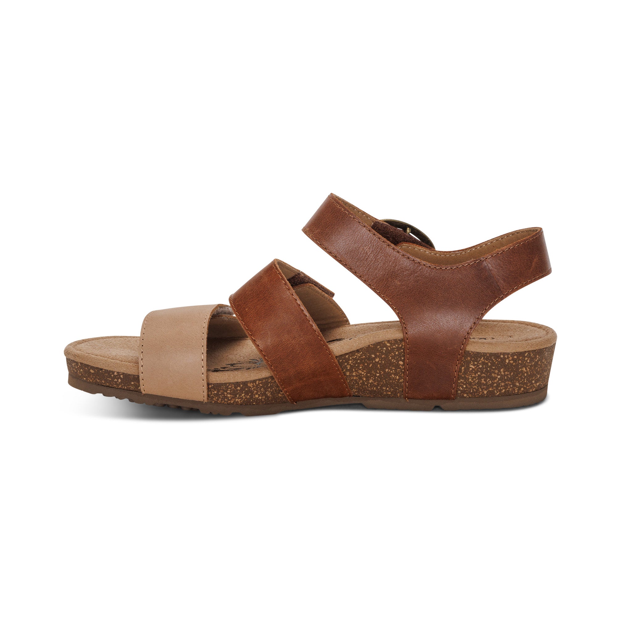 Lilly Adjustable Quarter Strap Sandal #color_walnut