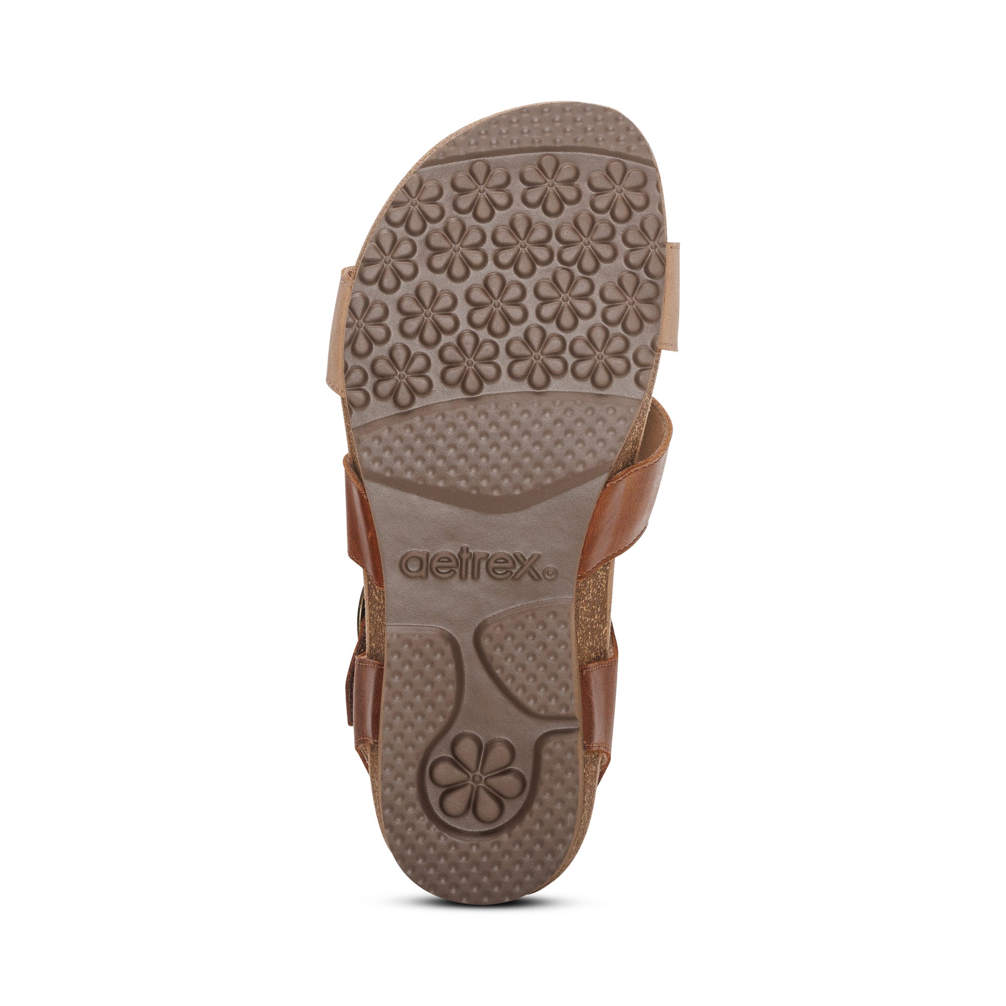 Lilly Adjustable Quarter Strap Sandal #color_walnut