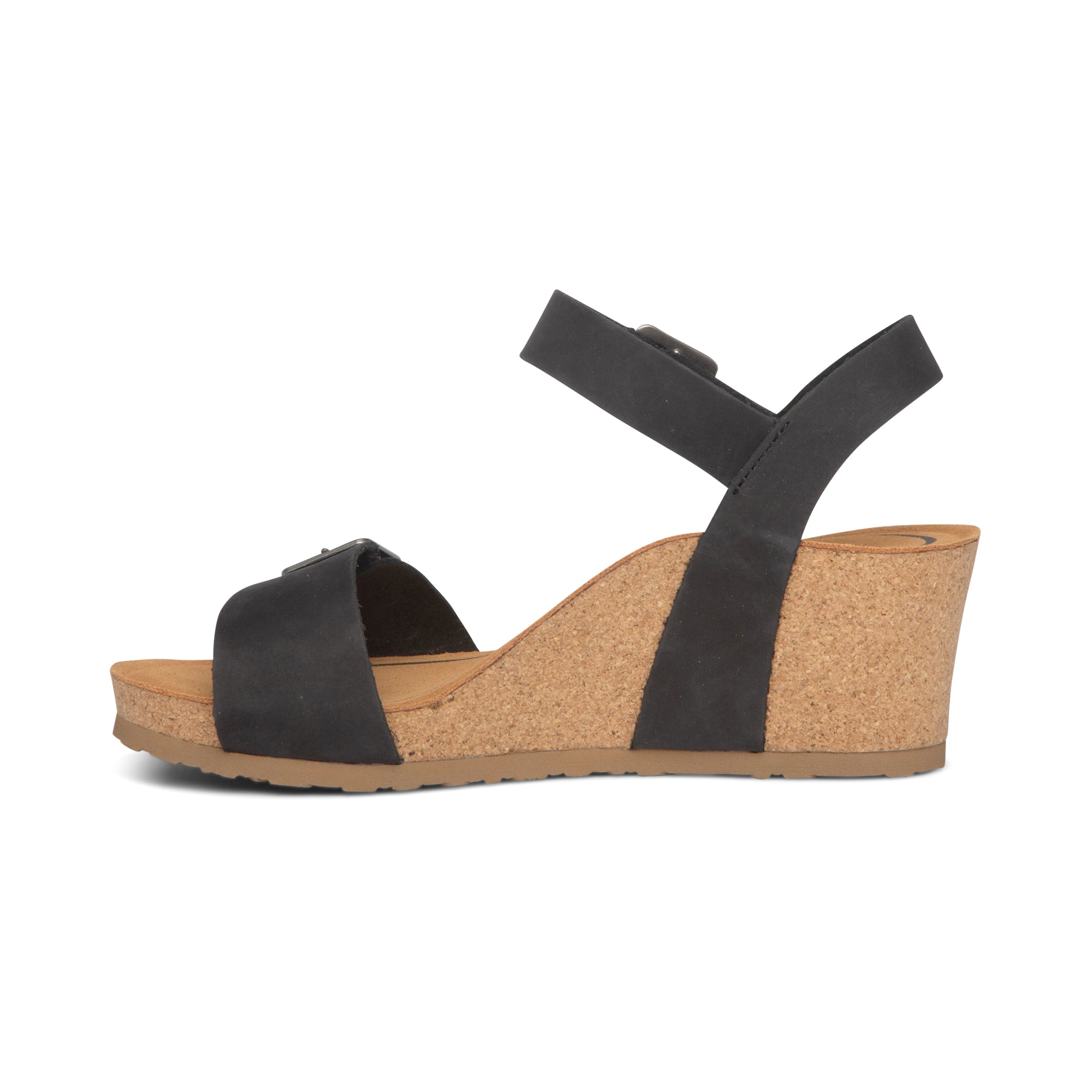 Lexa Quarter Strap Wedge #color_black