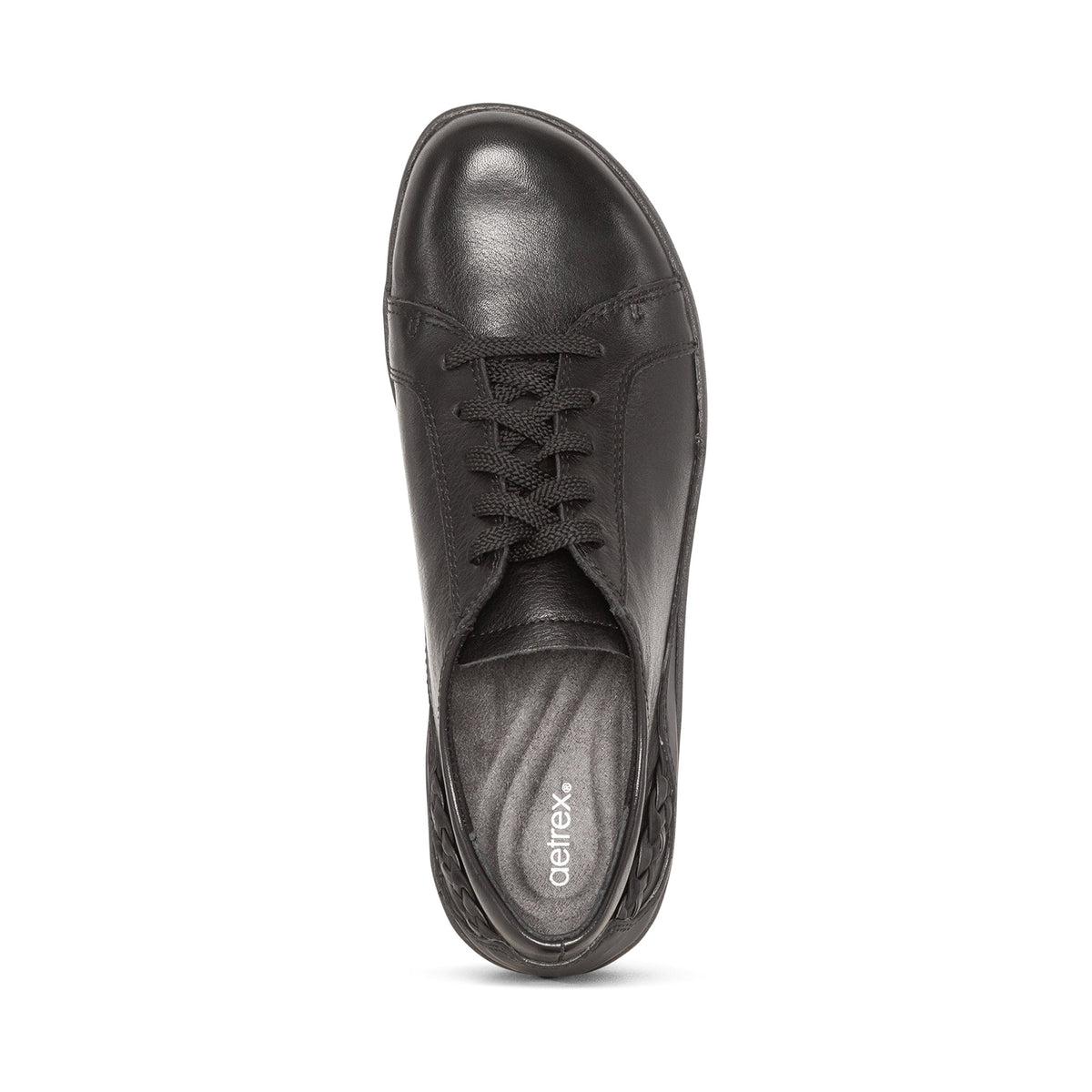 Dana Lace Up Oxford Top Angle #color_black