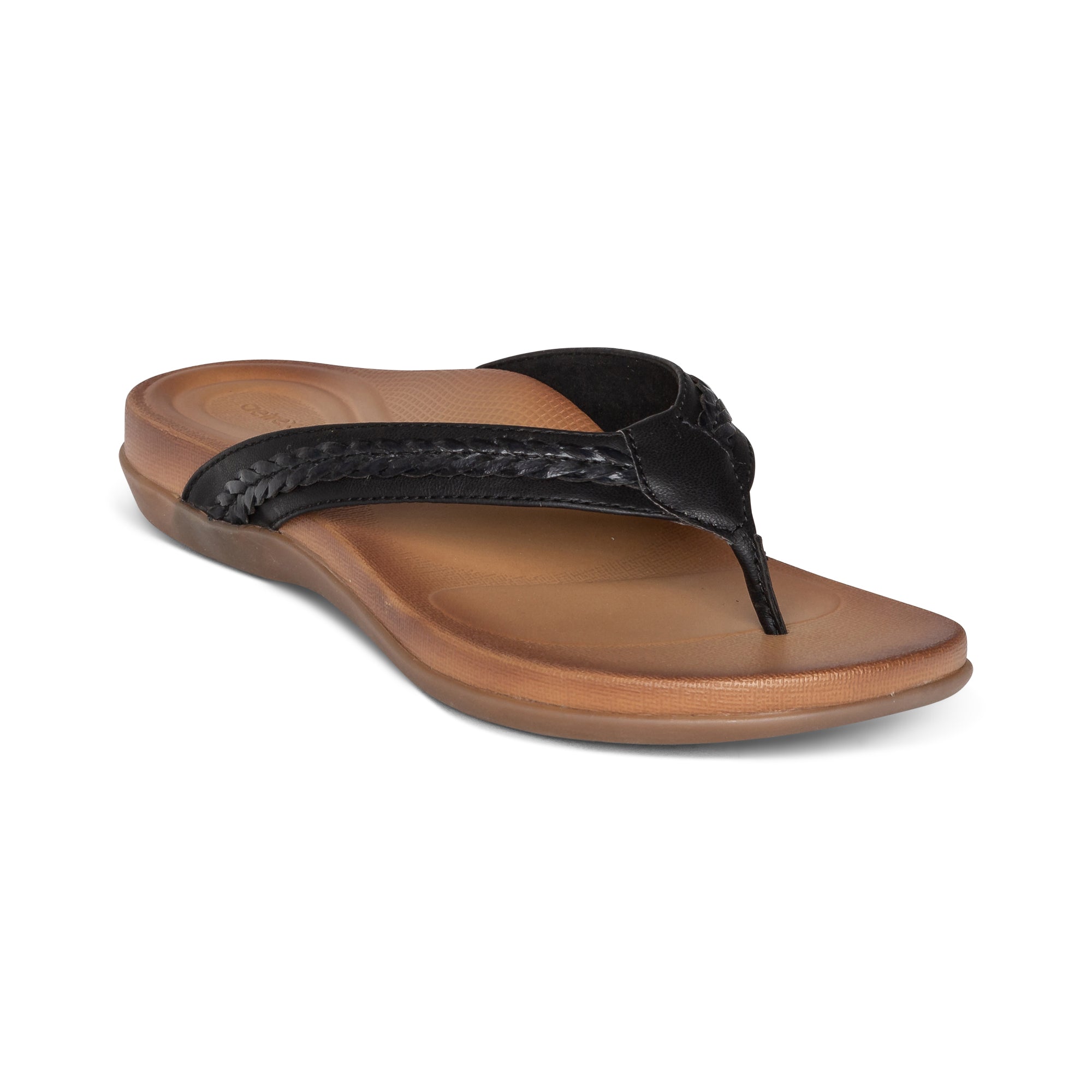 Emmy Braided Thong Sandal #color_black