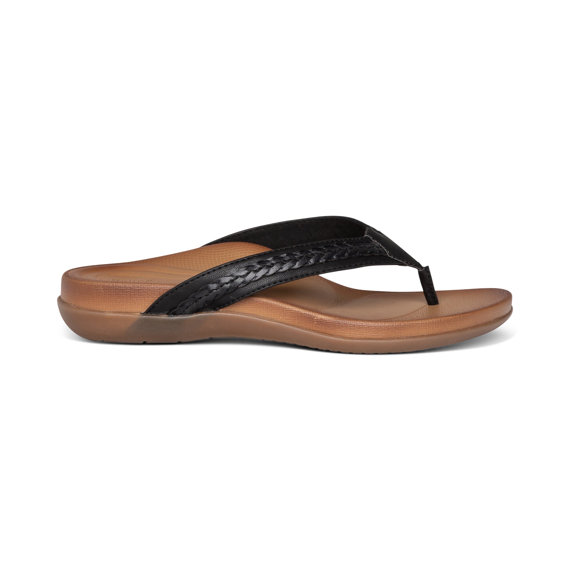 Emmy Braided Thong Sandal #color_black