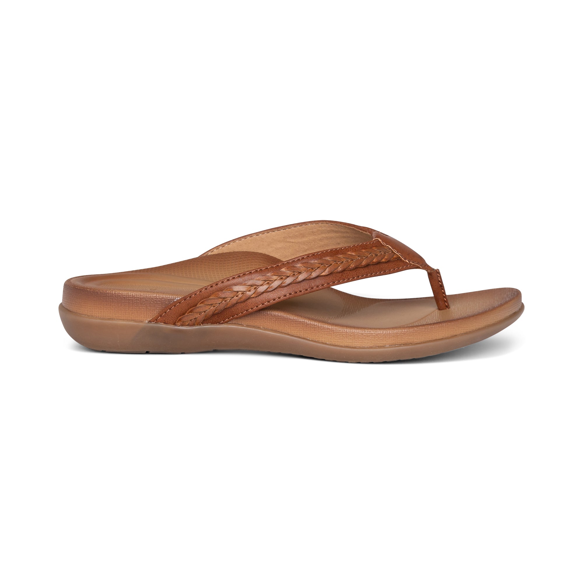 Emmy Braided Thong Sandal #color_brown