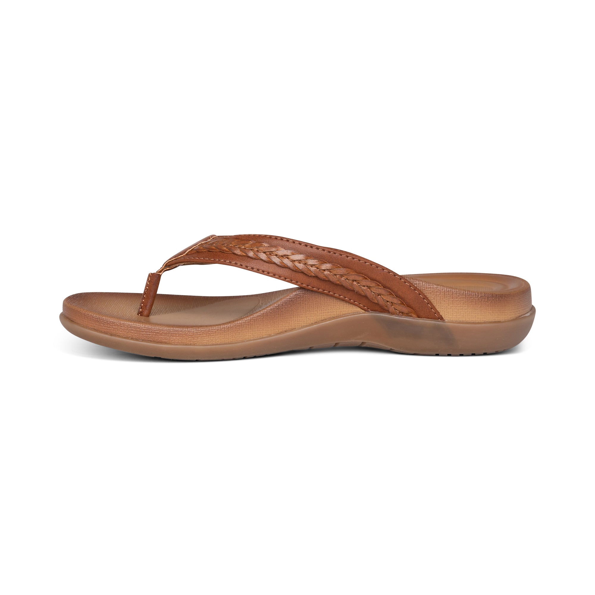 Emmy Braided Thong Sandal #color_brown