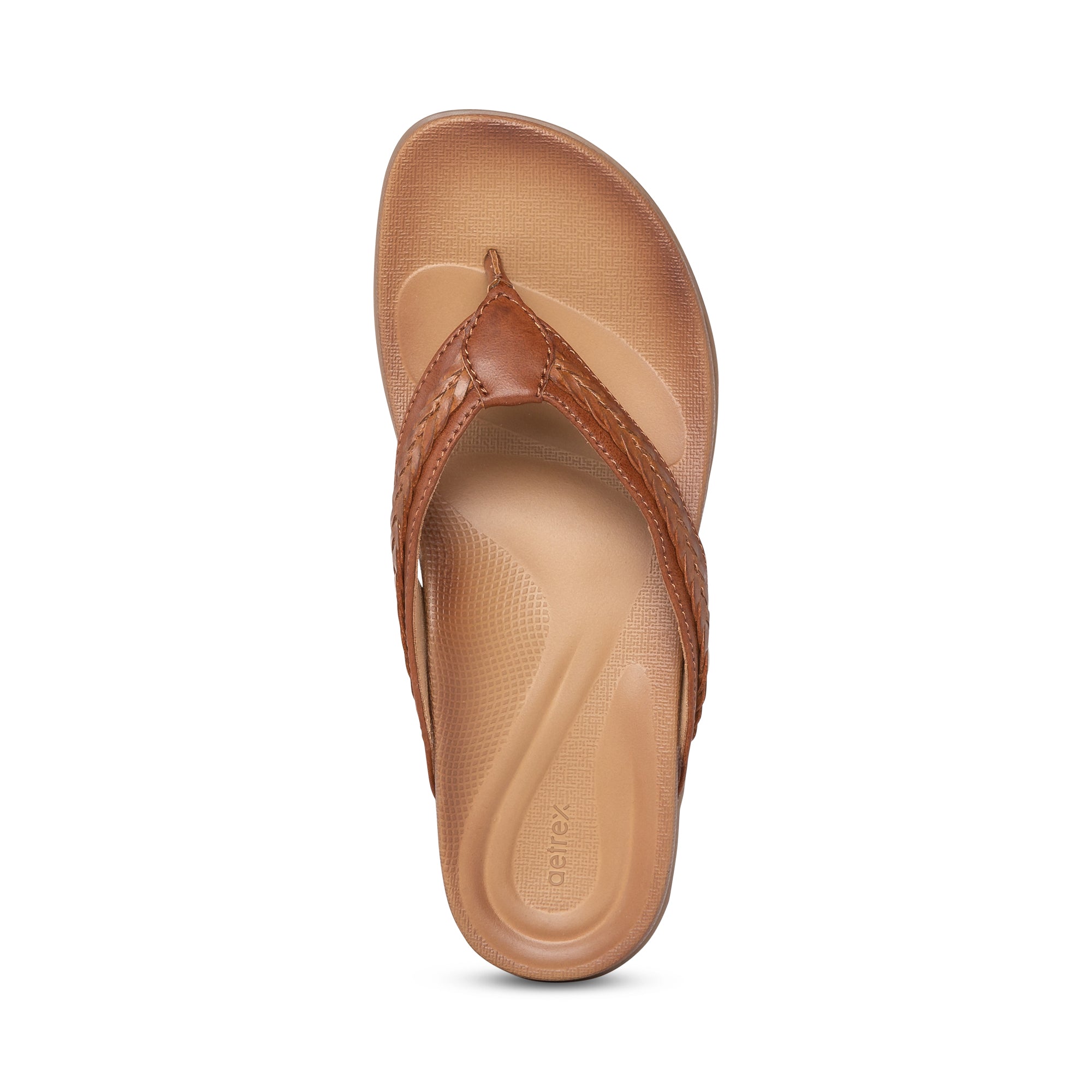 Emmy Braided Thong Sandal #color_brown