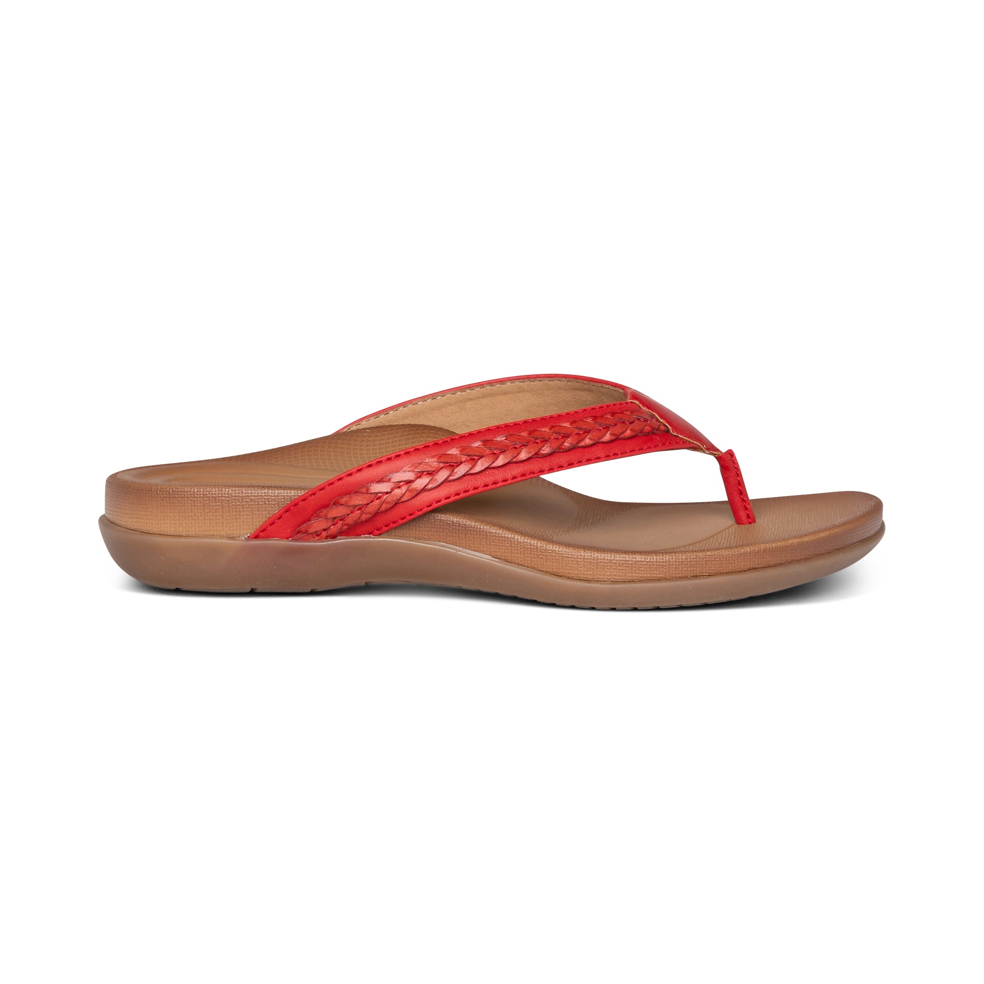 Emmy Braided Thong Sandal #color_red
