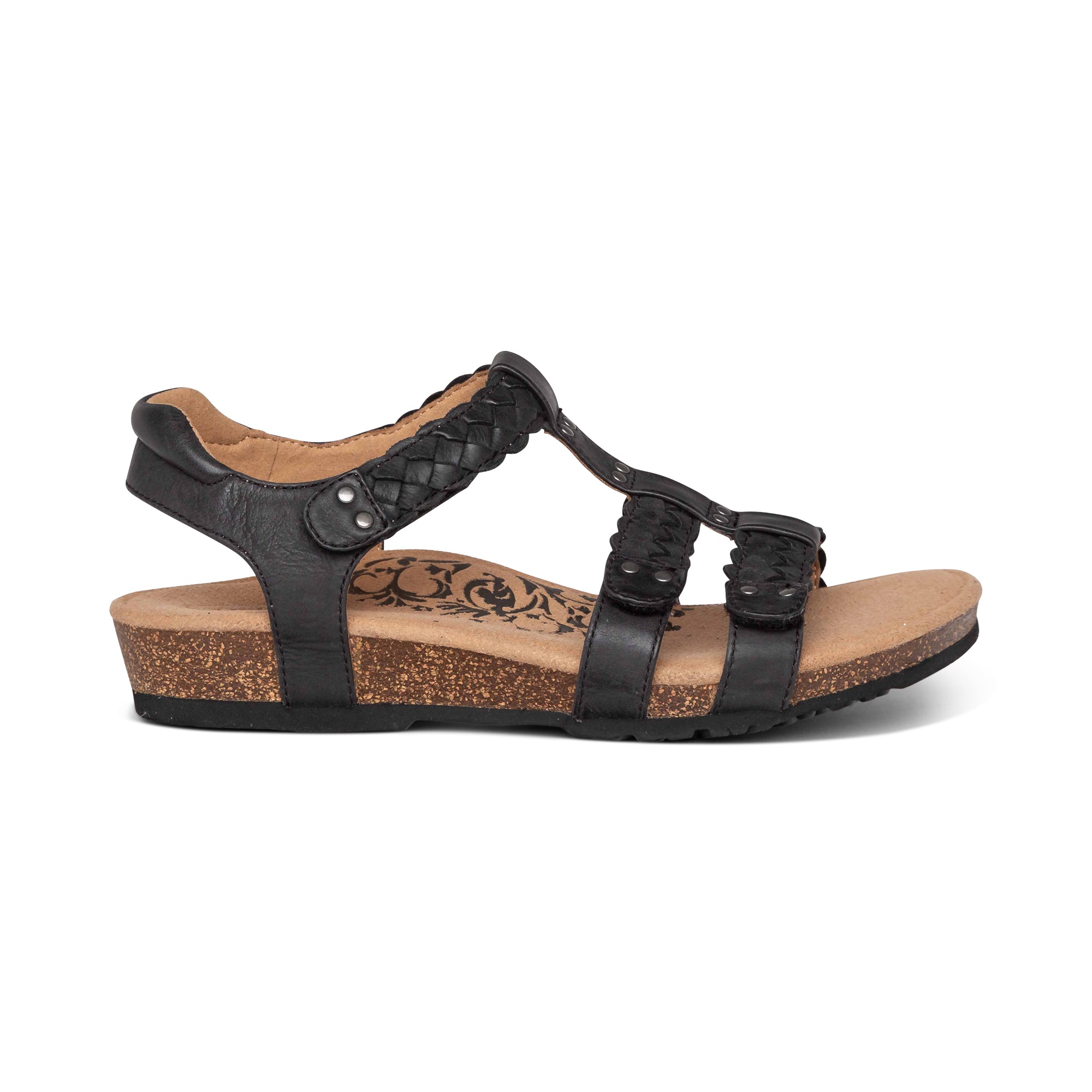 Reese Adjustable Gladiator Sandal #color_black