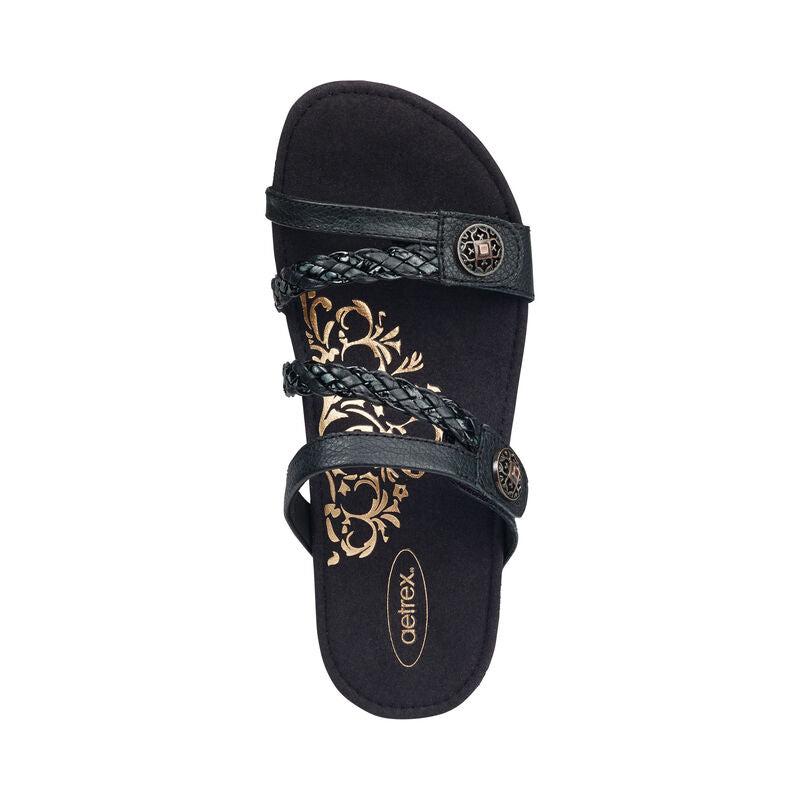 Janey Braided Slide #color_black