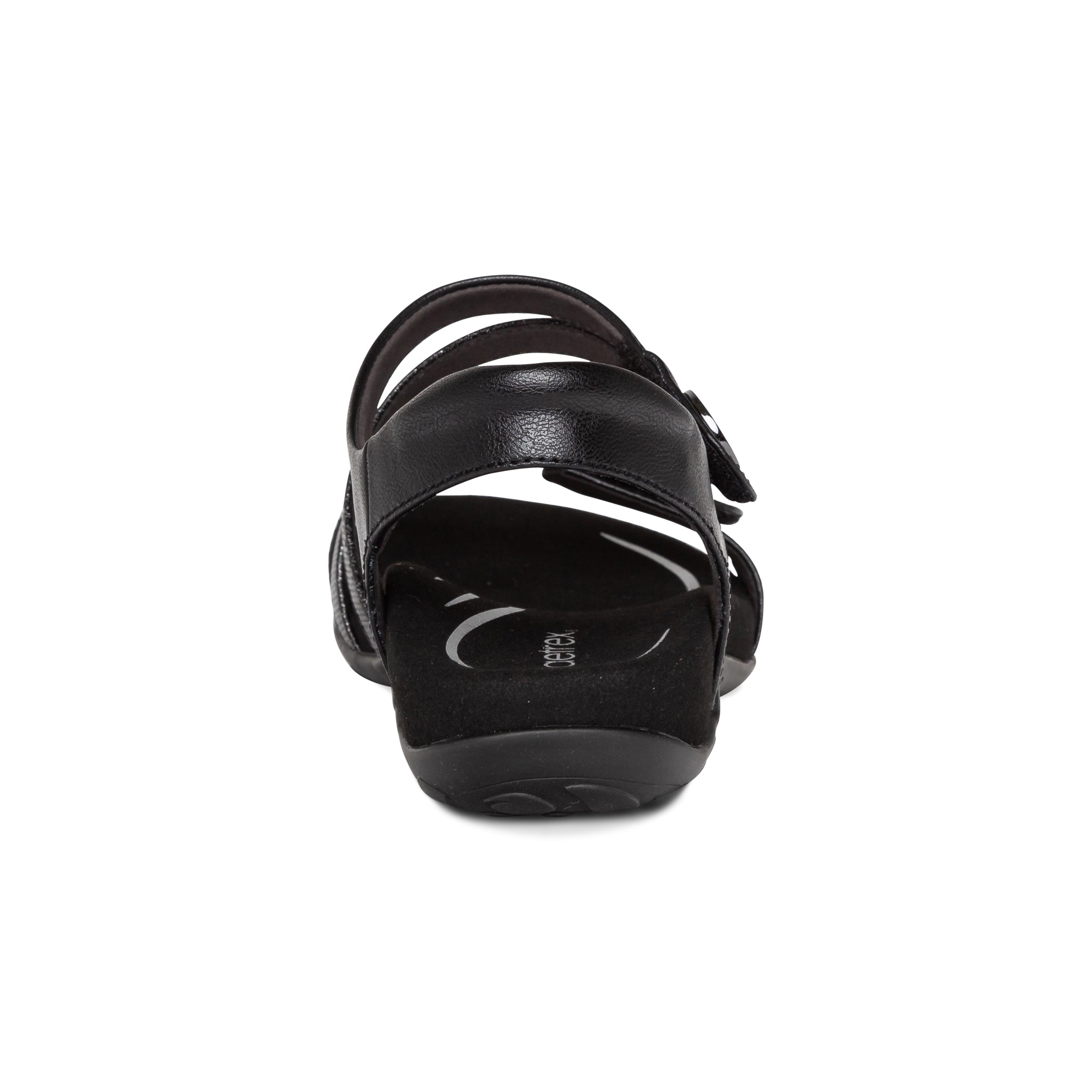 Jess Adjustable Quarter Strap Sandal #color_black