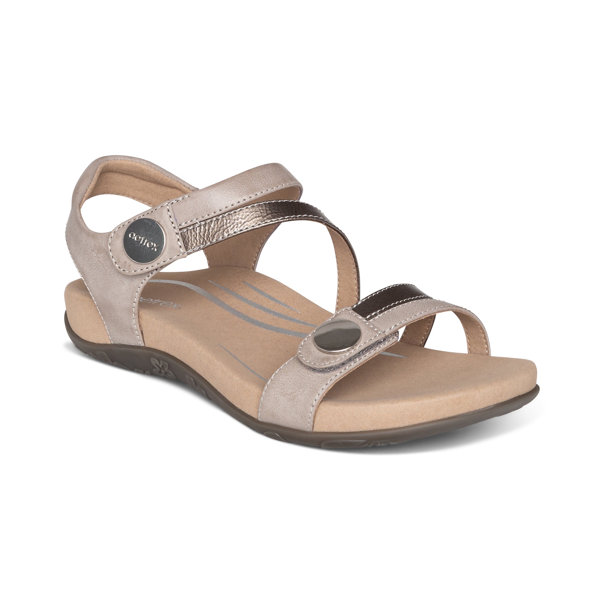 Jess Adjustable Quarter Strap Sandal #color_smoke