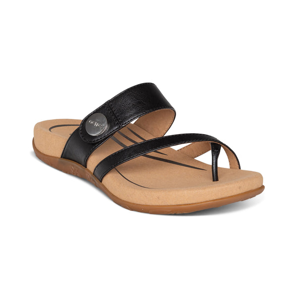 Izzy Adjustable Slide Sandal #color_black