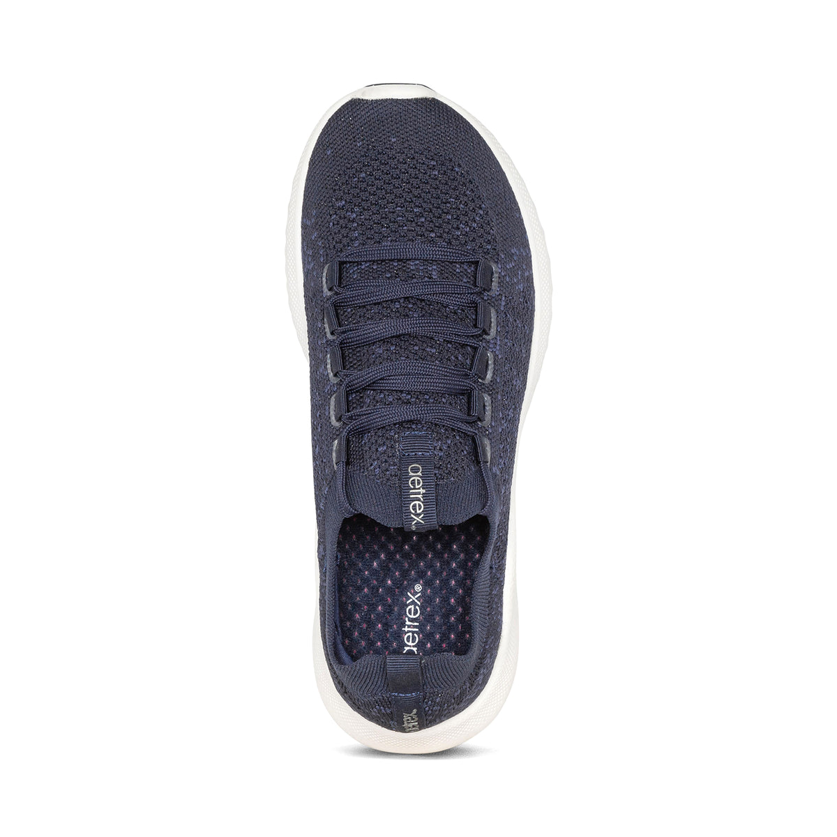 Carly Arch Support Sneakers Top Angle #color_navy