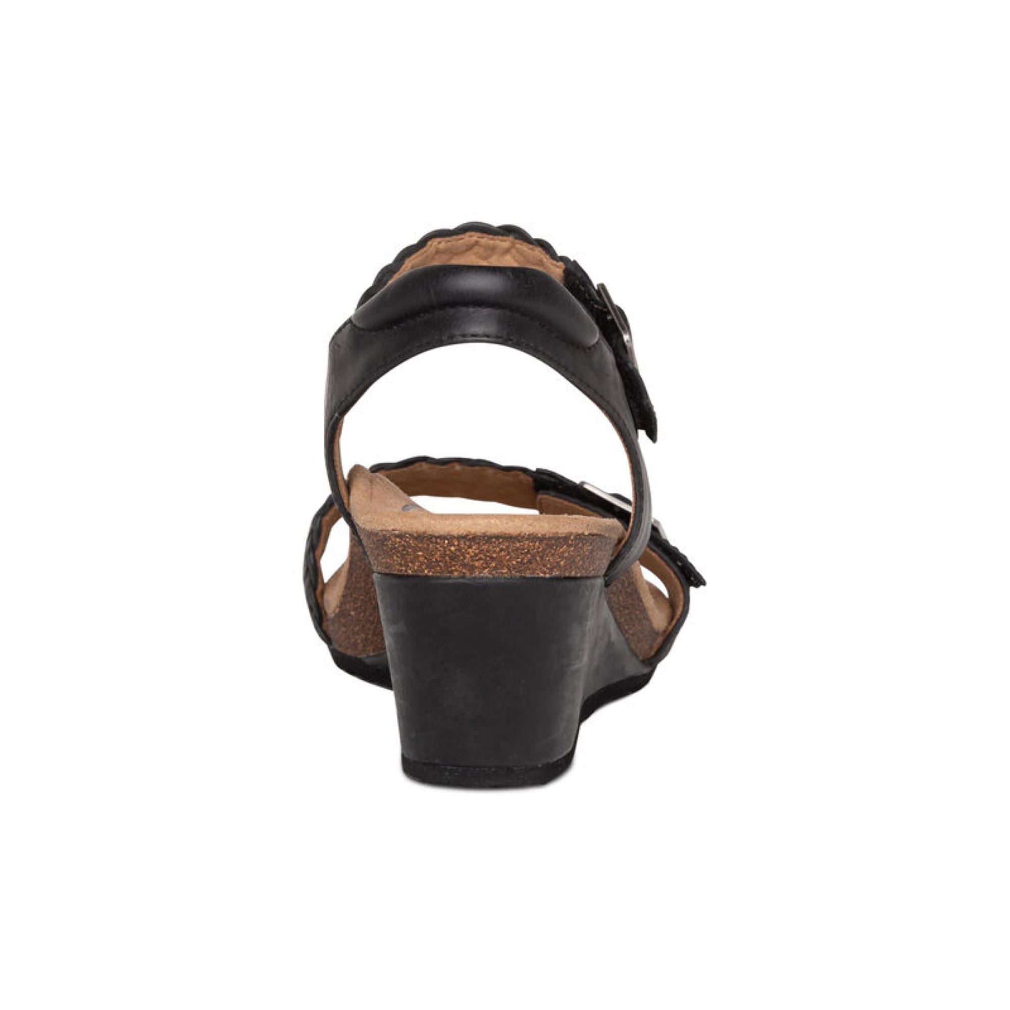 Grace Adjustable Woven Wedge #color_black