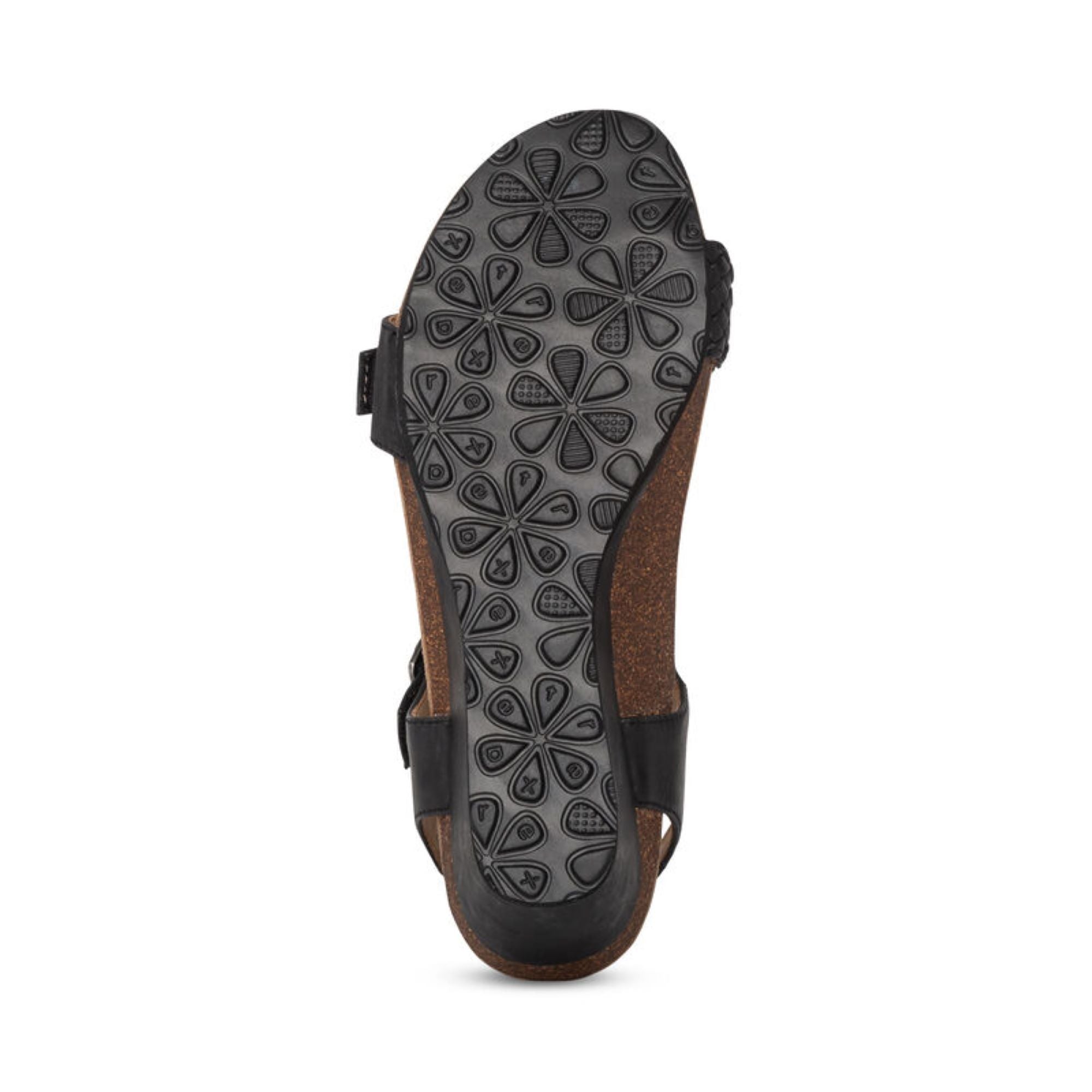 Grace Adjustable Woven Wedge #color_black