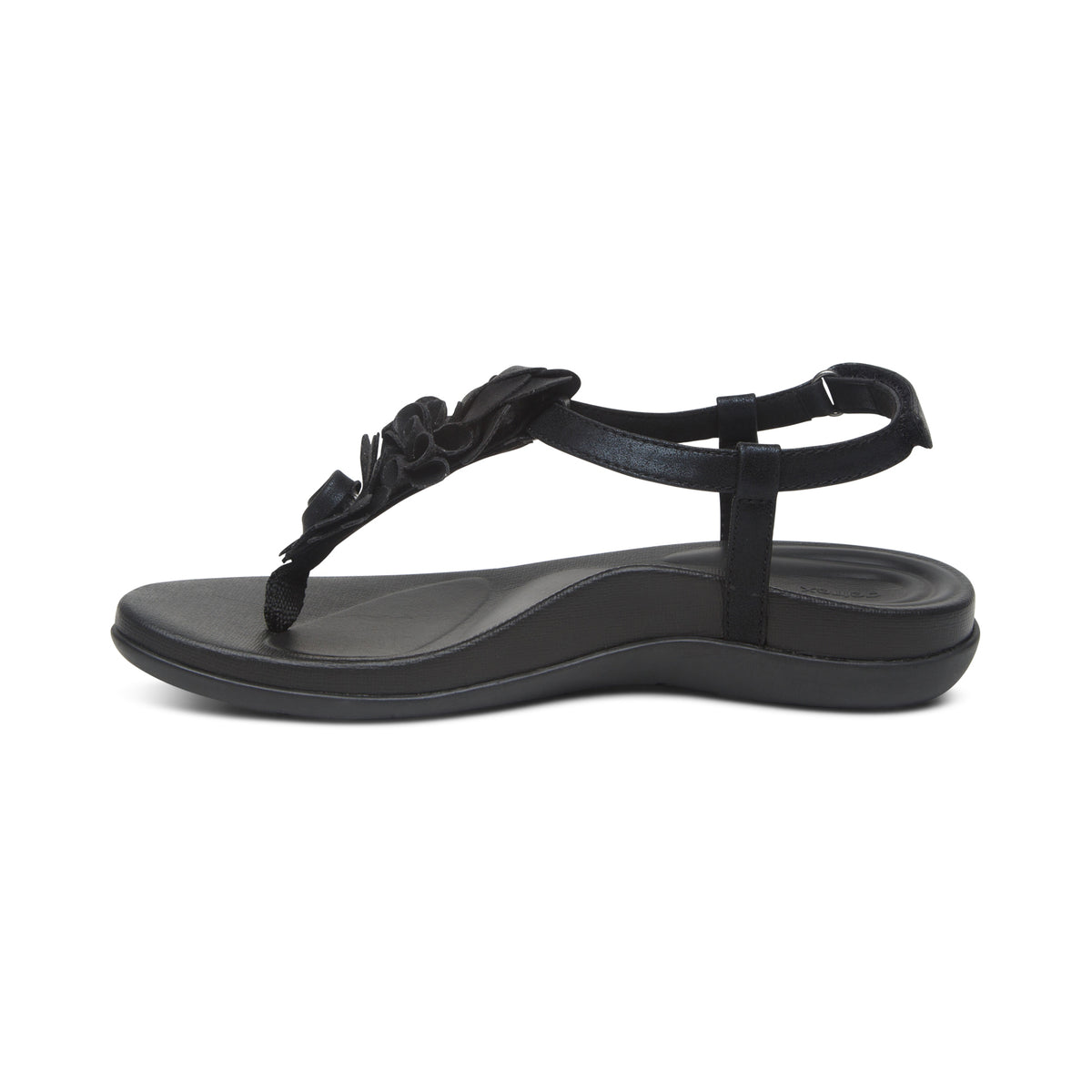 Charli Thong Sandal Left Angle #color_black