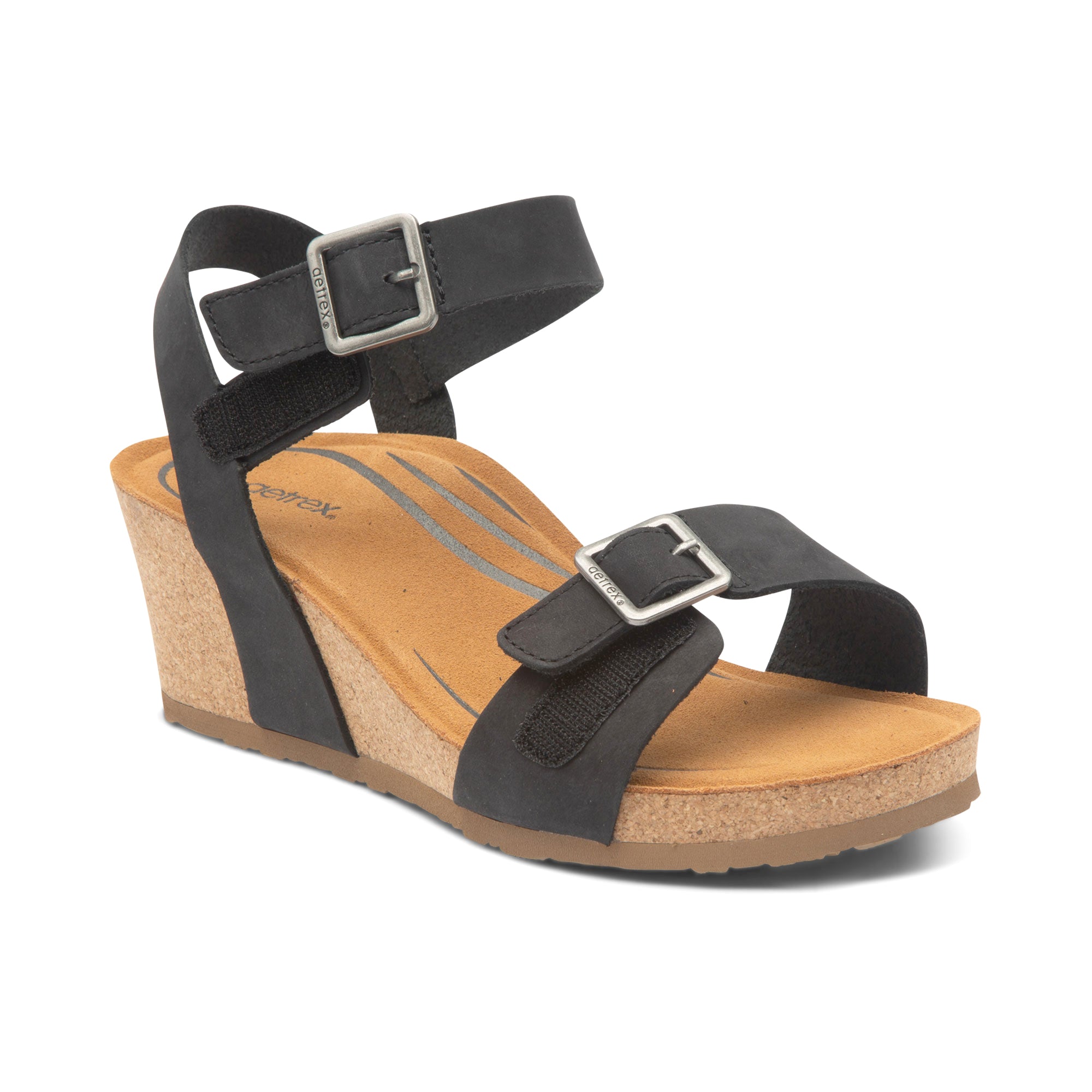 Lexa Quarter Strap Wedge #color_black