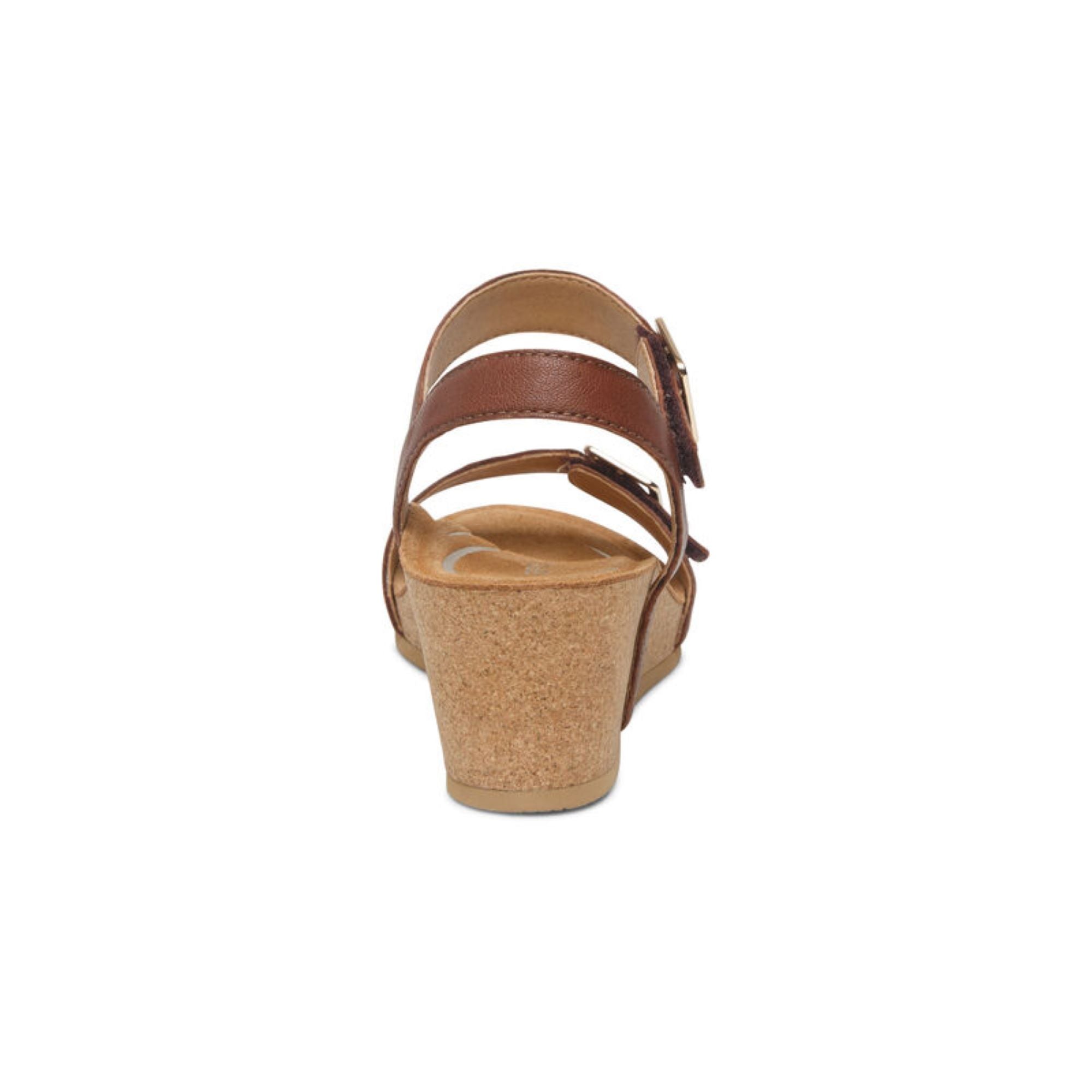 Lexa Quarter Strap Wedge #color_walnut