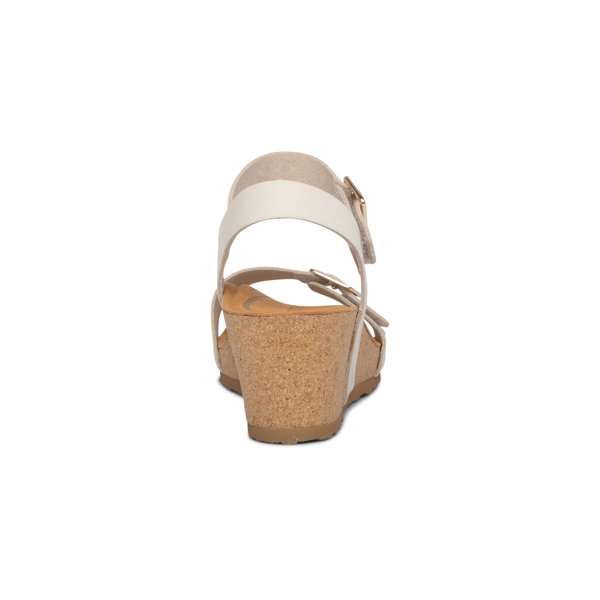 Lexa Quarter Strap Wedge Rear Angle #color_ivory