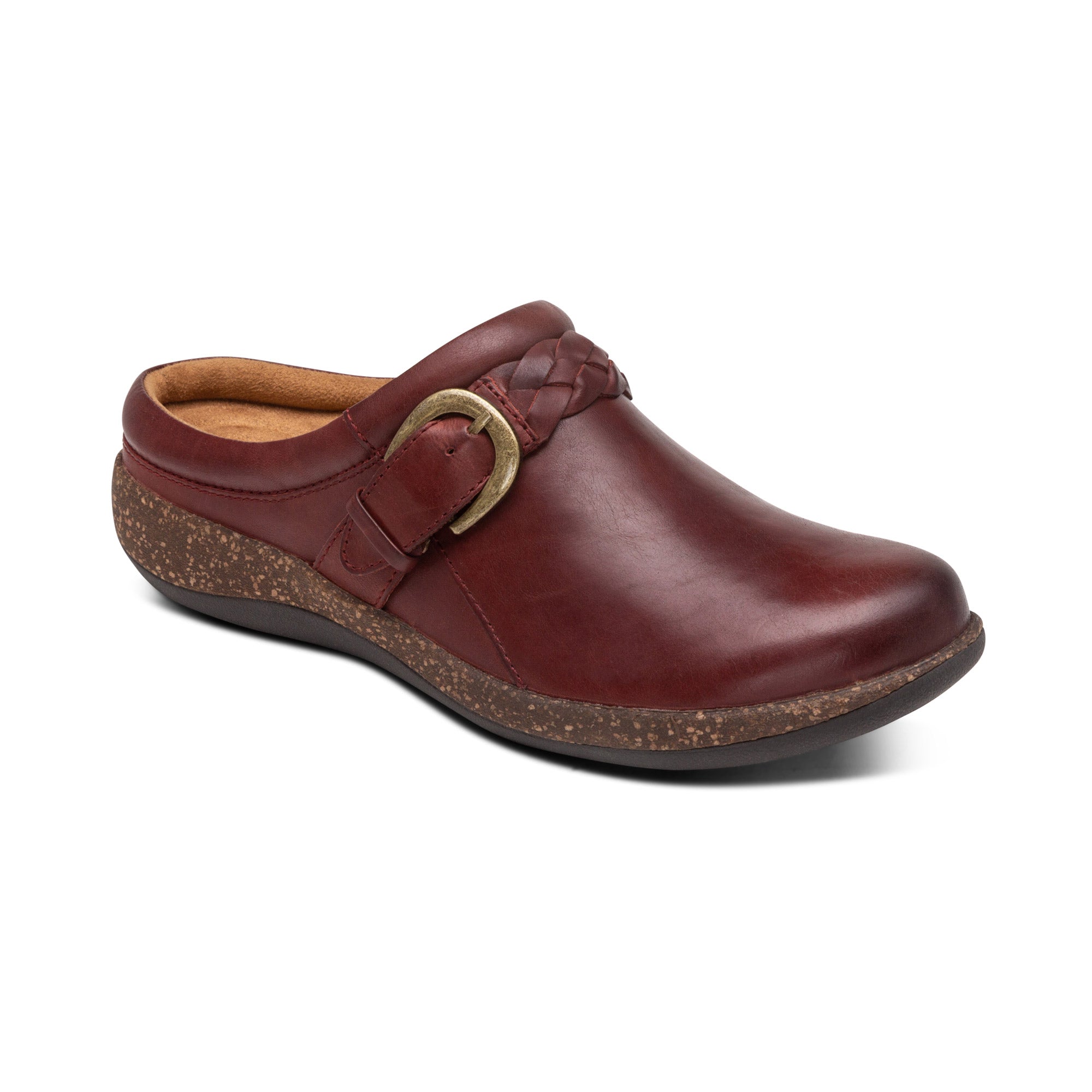 Libby Comfort Clog Catalog Angle #color_burgundy