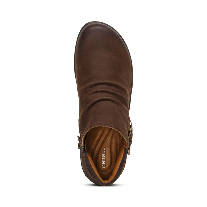 Luna Arch Support Boot Top Angle #color_dark-earth