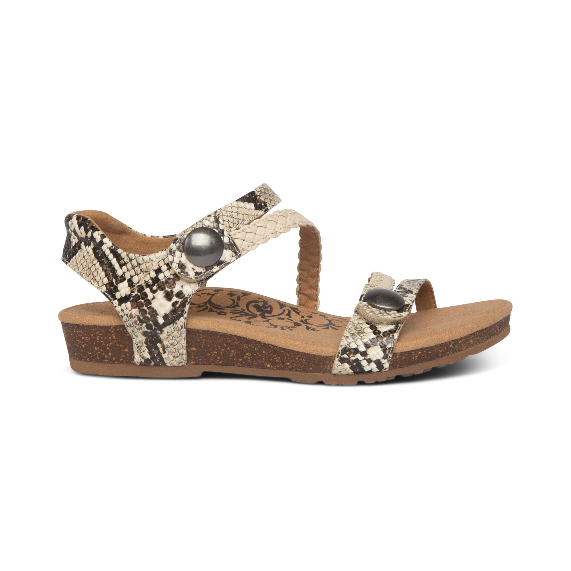 Jillian Braided Quarter Strap Sandal #color_snake