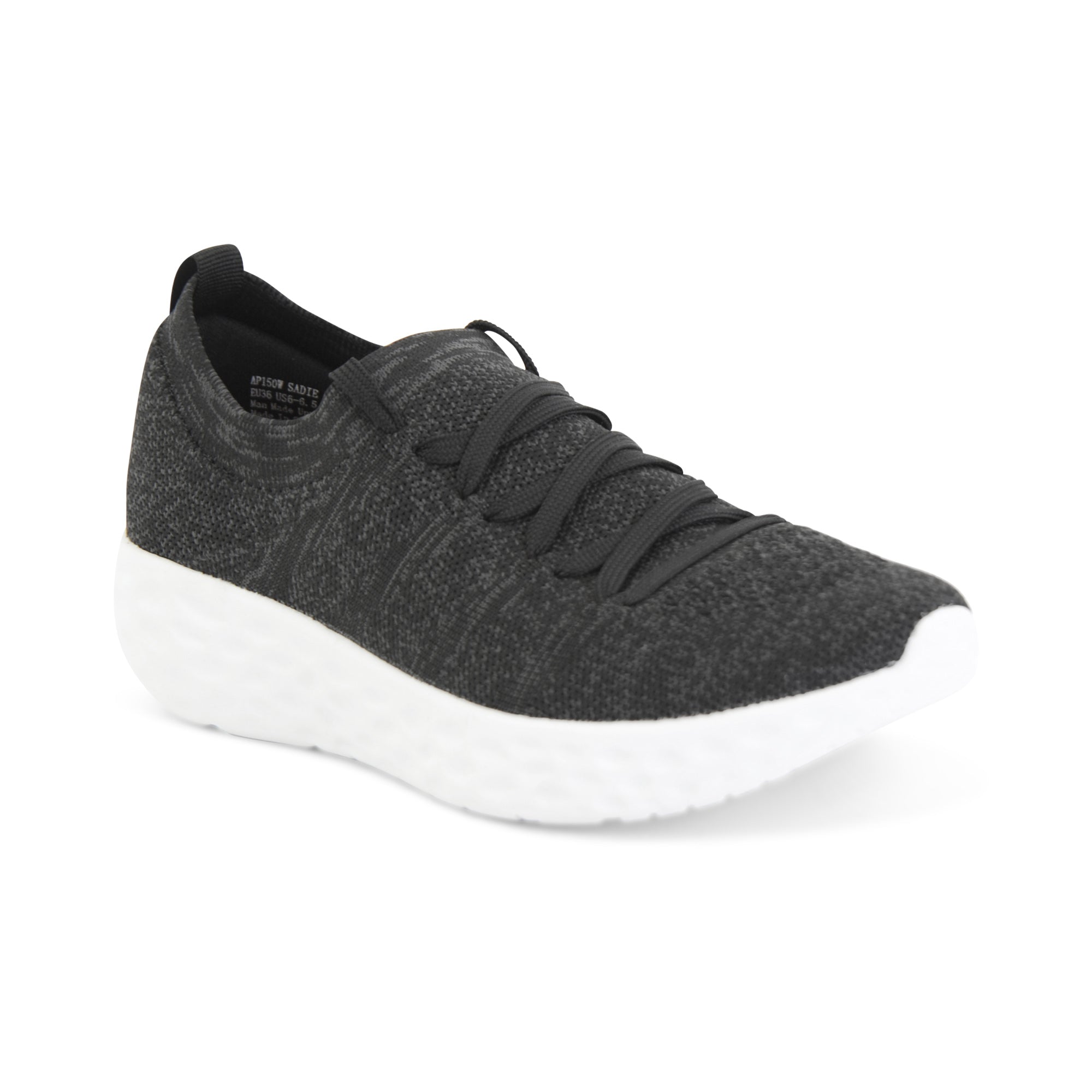 Sadie Lace Up Sneaker #color_black