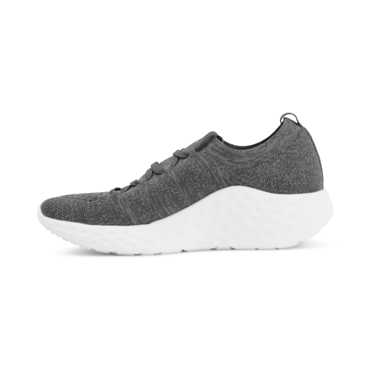 Sadie Lace Up Sneaker Left Angle #color_charcoal