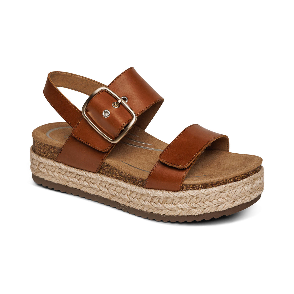 Vania Arch Support Platform Catalog Angle #color_cognac