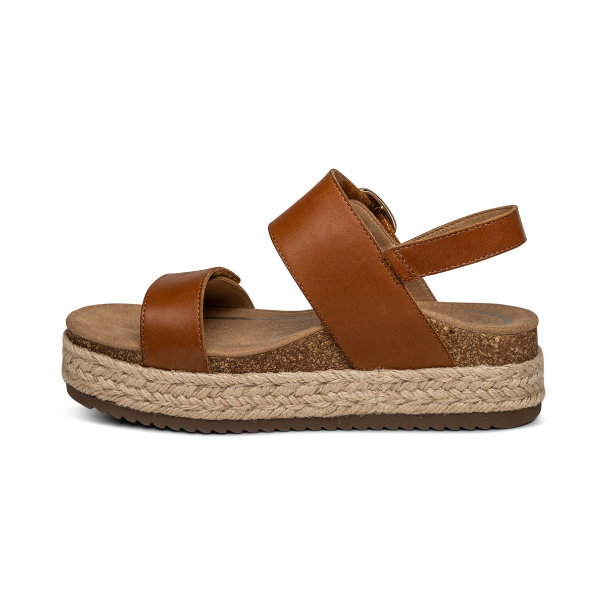 Vania Arch Support Platform Left Angle #color_cognac
