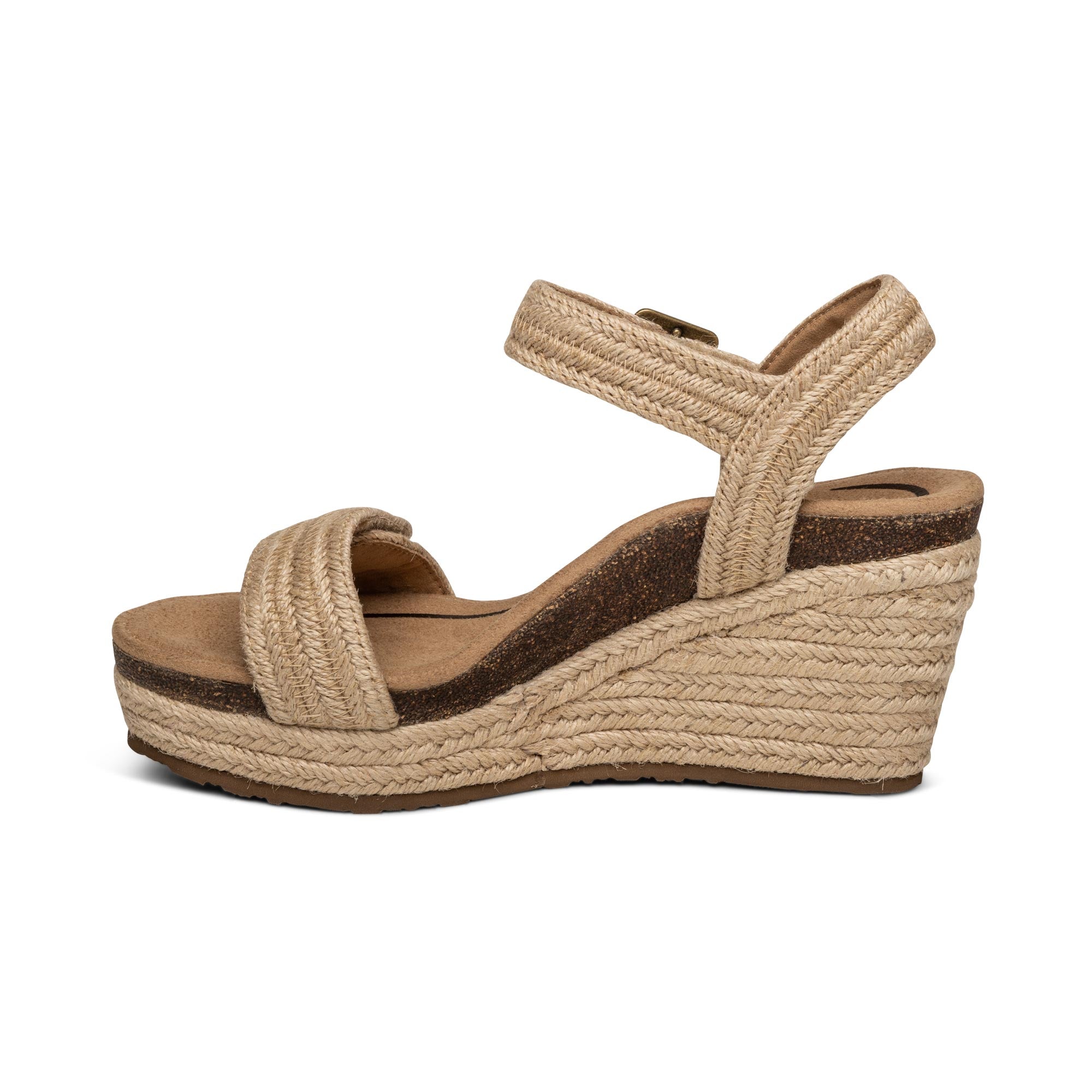 Sydney Quarter Strap Espadrille Wedge #color_natural