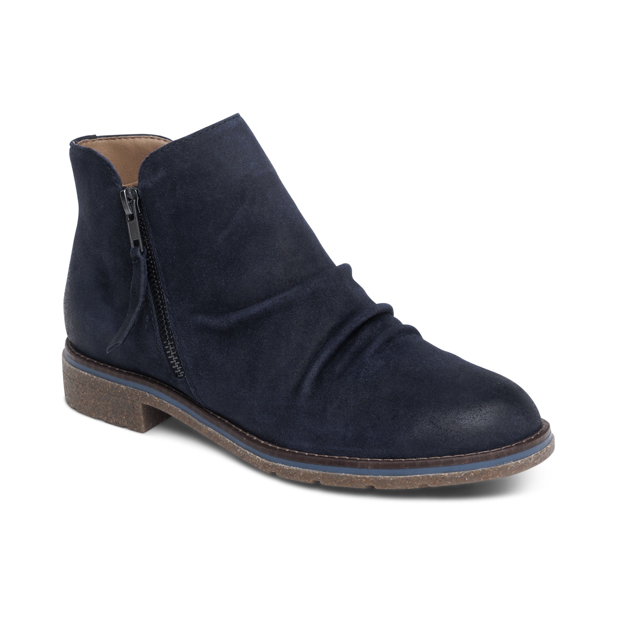 Mila Low Boot #color_navy
