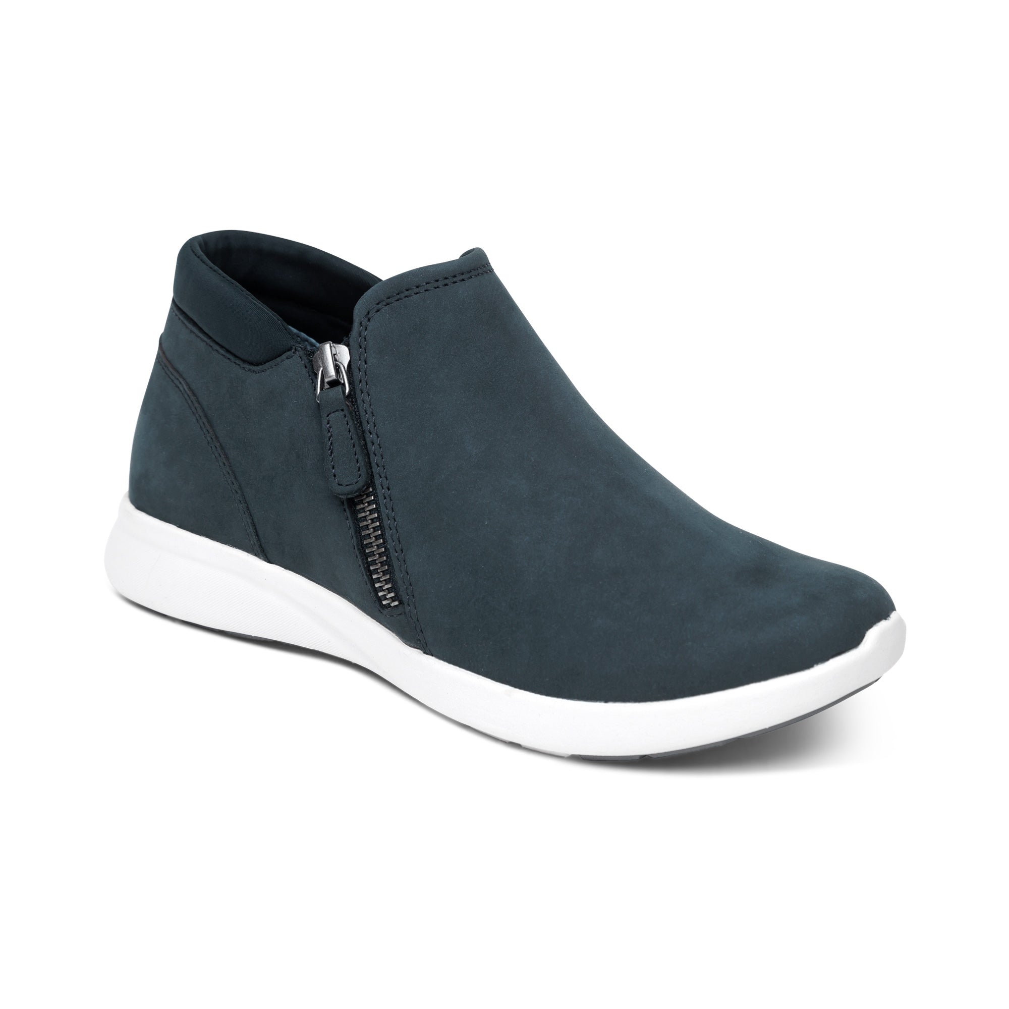 Aetrex Women Addie Arch Support Boot Navy 6-6.5 Aetrex Women Addie Arch Support Boot Navy 6-6.5