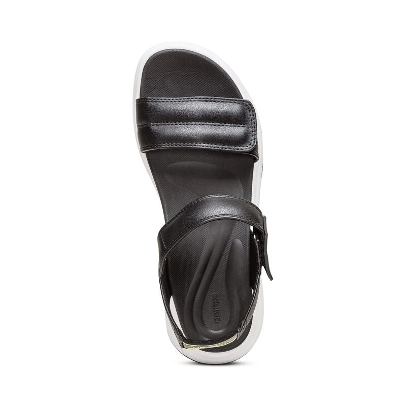 Whit Water-Friendly Sport Sandal Top Angle #color_black
