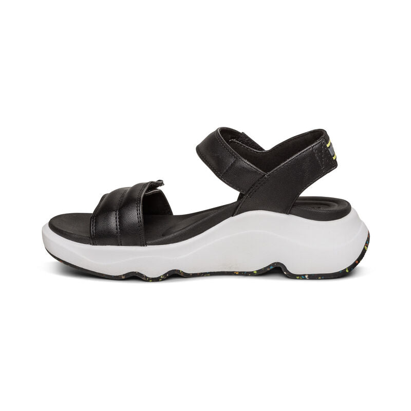 Whit Water-Friendly Sport Sandal Left Angle #color_black