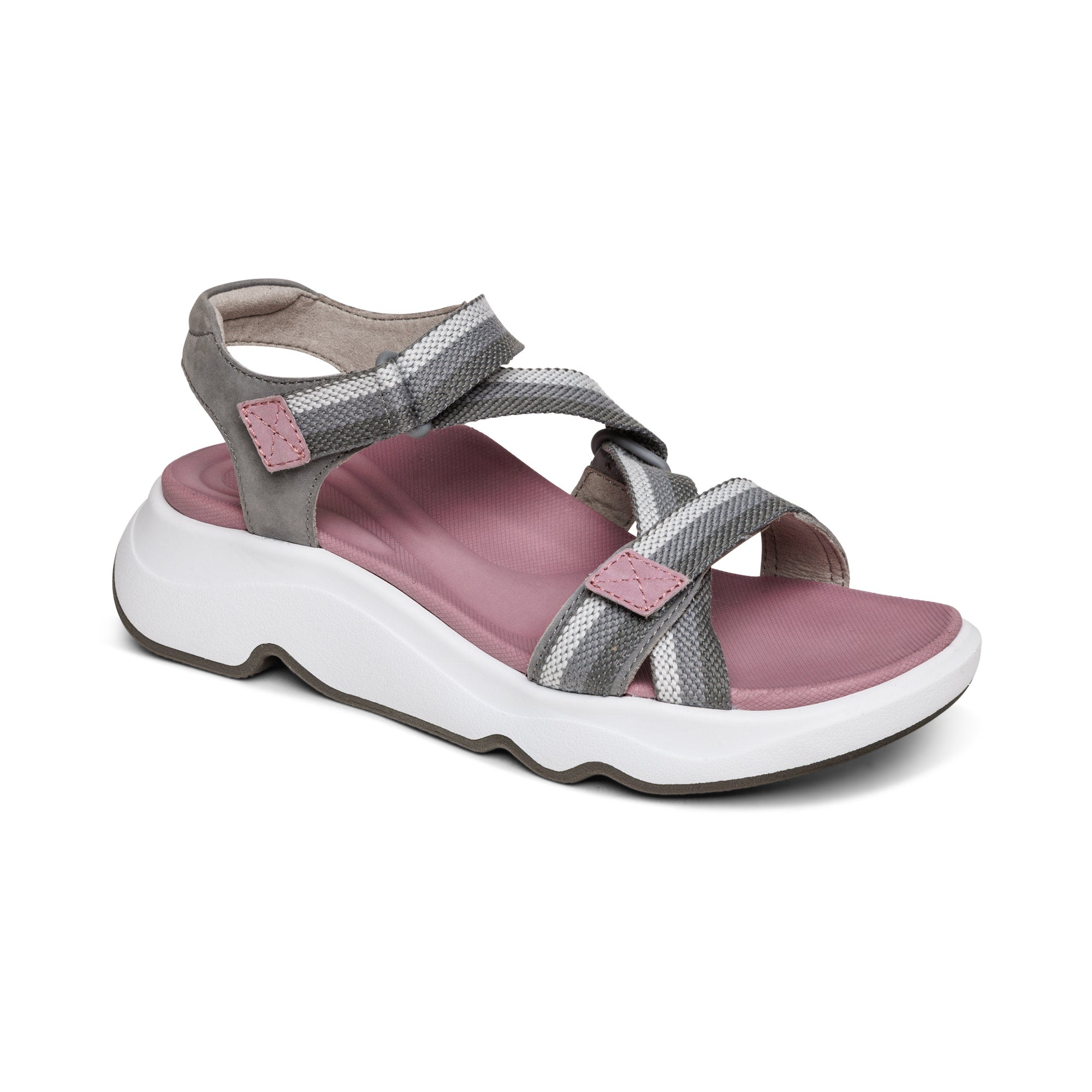 Marz Adjustable Sport Sandal - Grey – aetrex