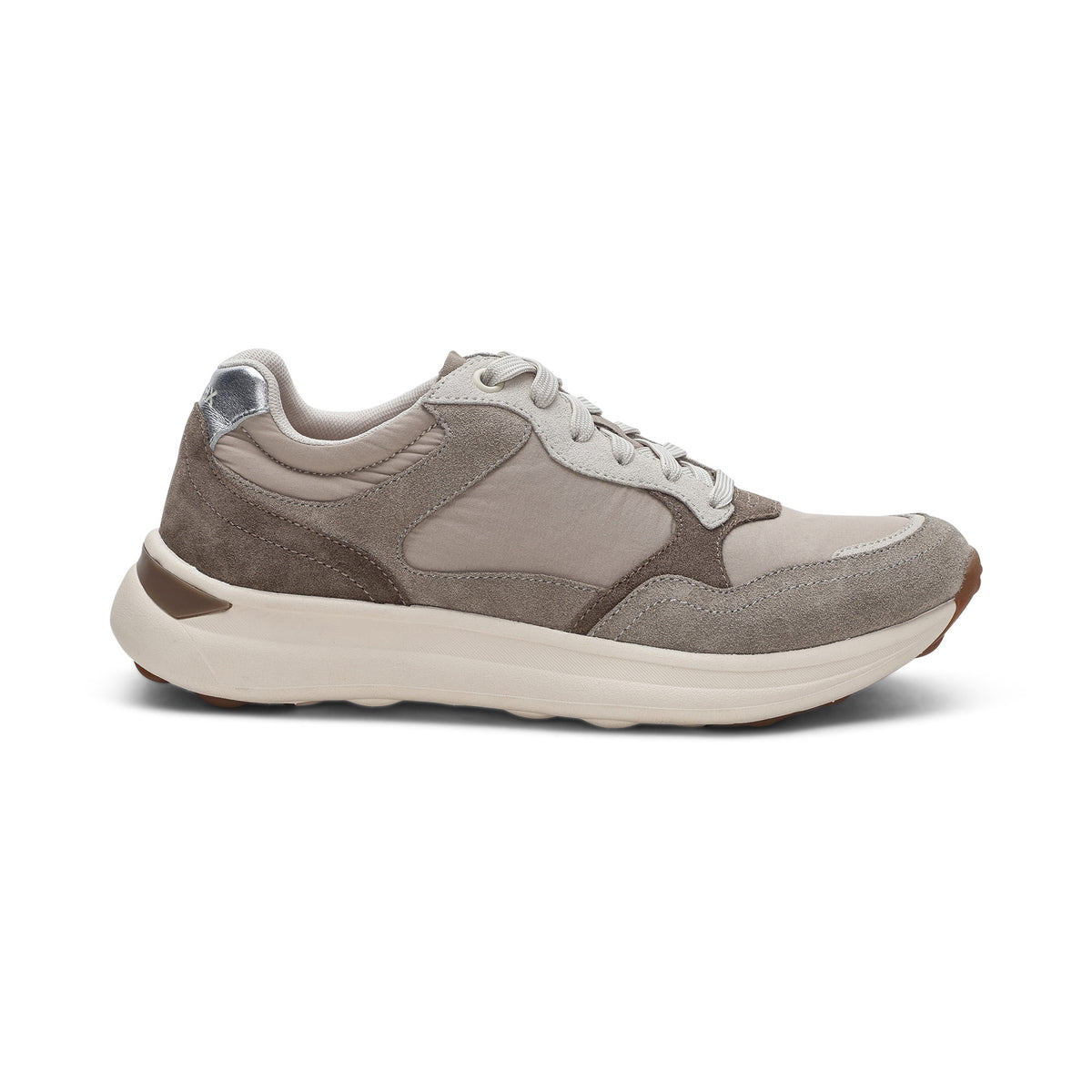 Molly Lace Up Sneakers Right Angle #color_taupe