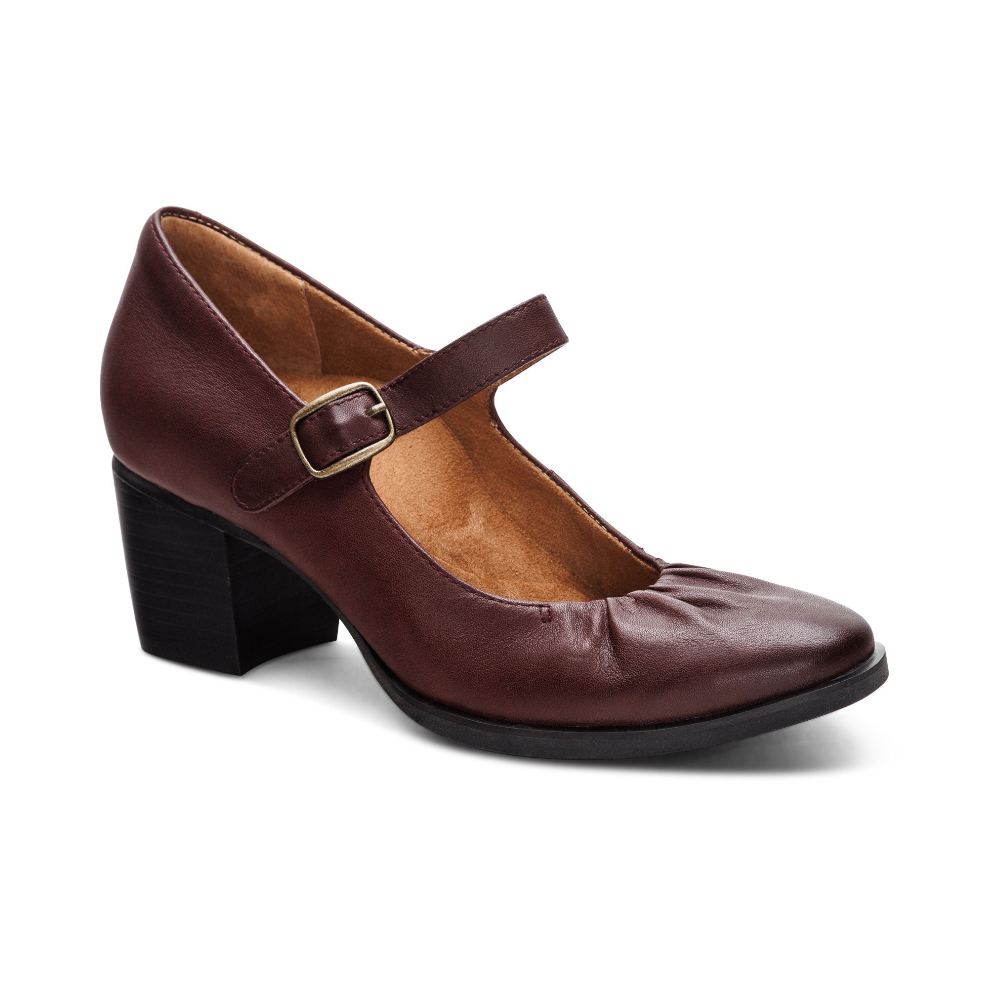Sara Pump Heel Catalog Angle #color_burgundy