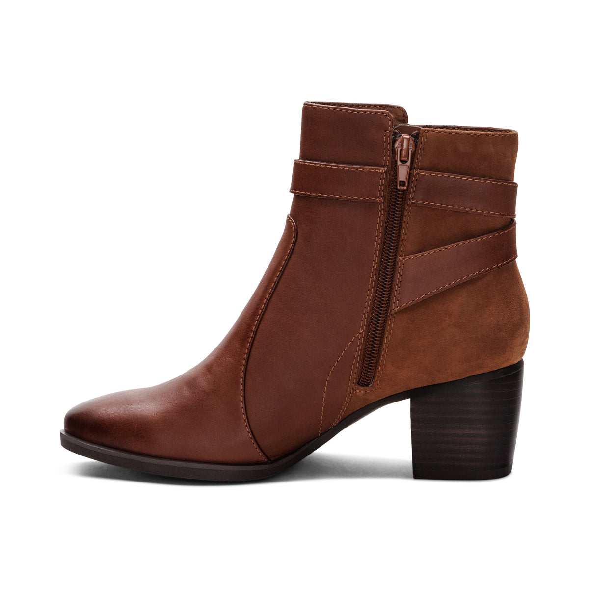 Rebecca Heel Boot Left Angle #color_cognac