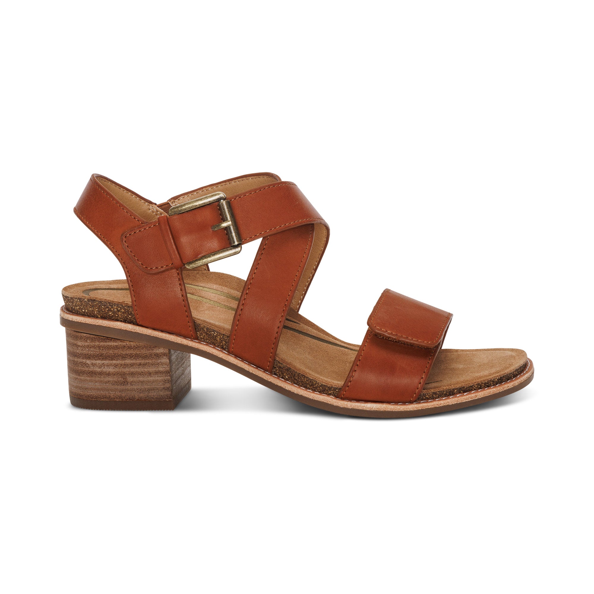 Kristin Arch Support Block Heel #color_cognac
