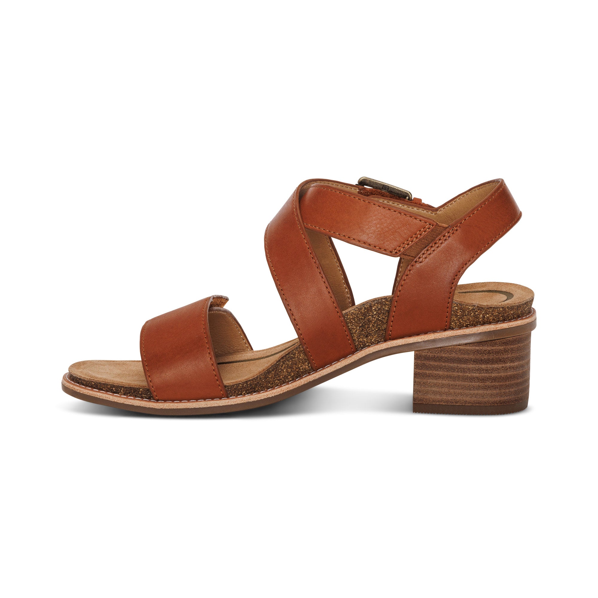 Kristin Arch Support Block Heel #color_cognac