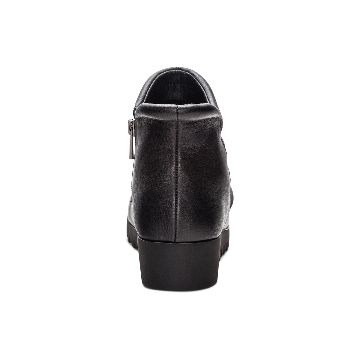 Zoey Slip-On Boot Rear Angle #color_black-leather