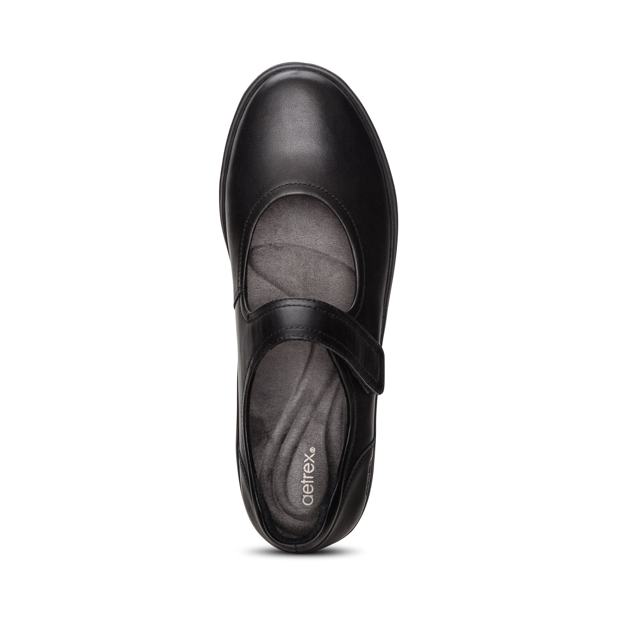 Erica Casual Sneakers Top Angle #color_black