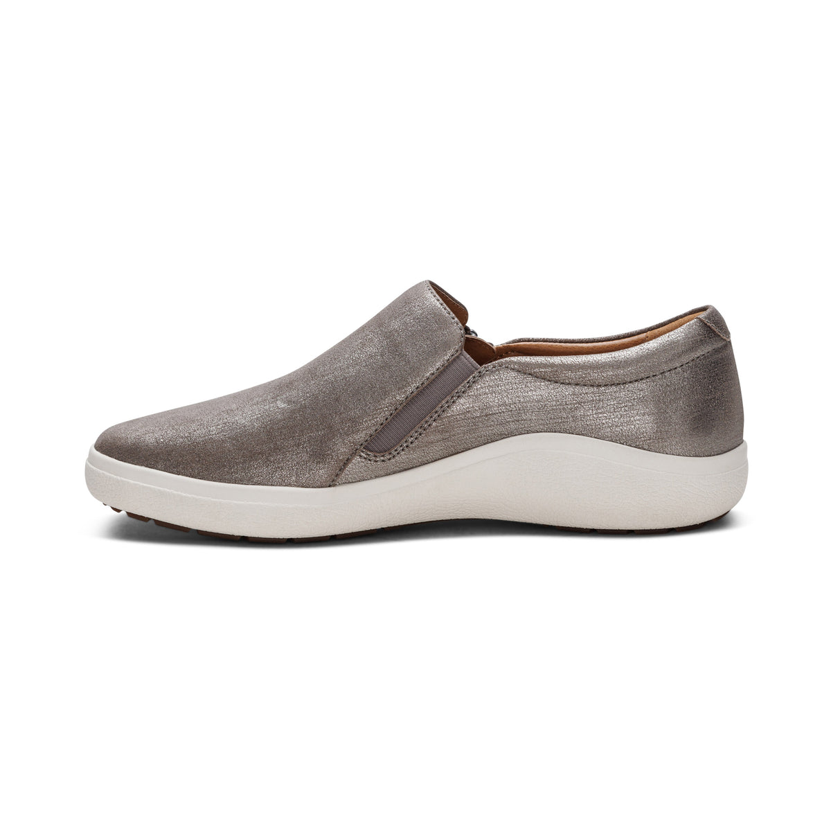 Jenna Slip-On Sneakers Left Angle #color_silver
