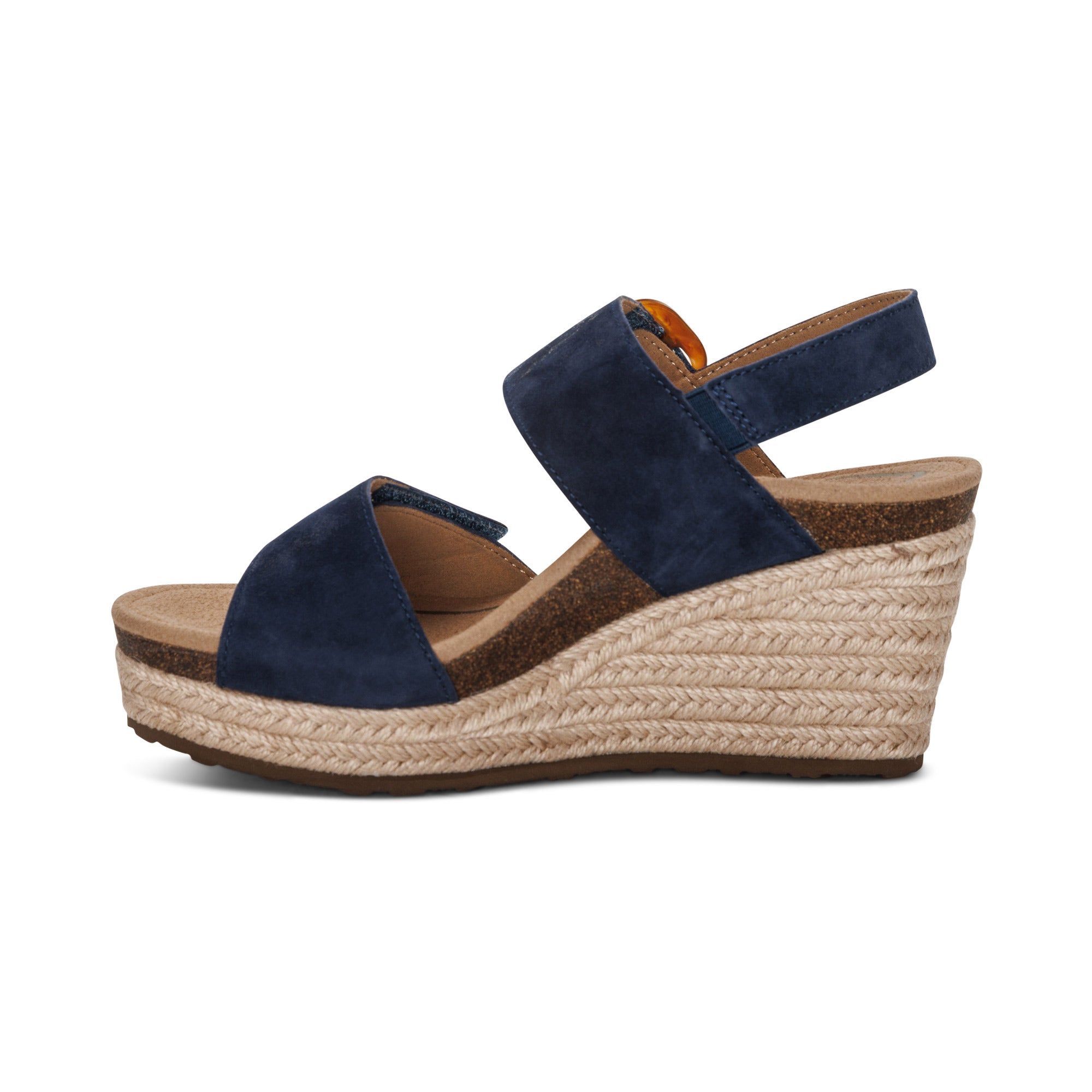 Ashley Arch Support Wedge Left Angle #color_navy