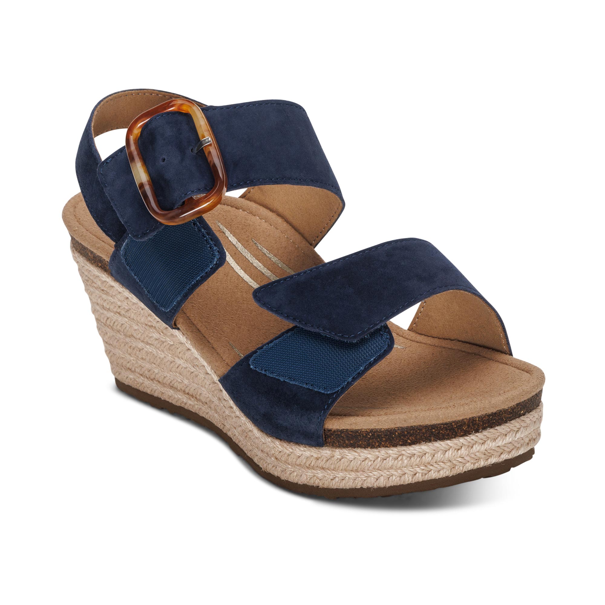 Ashley Arch Support Wedge Extra Angle #color_navy